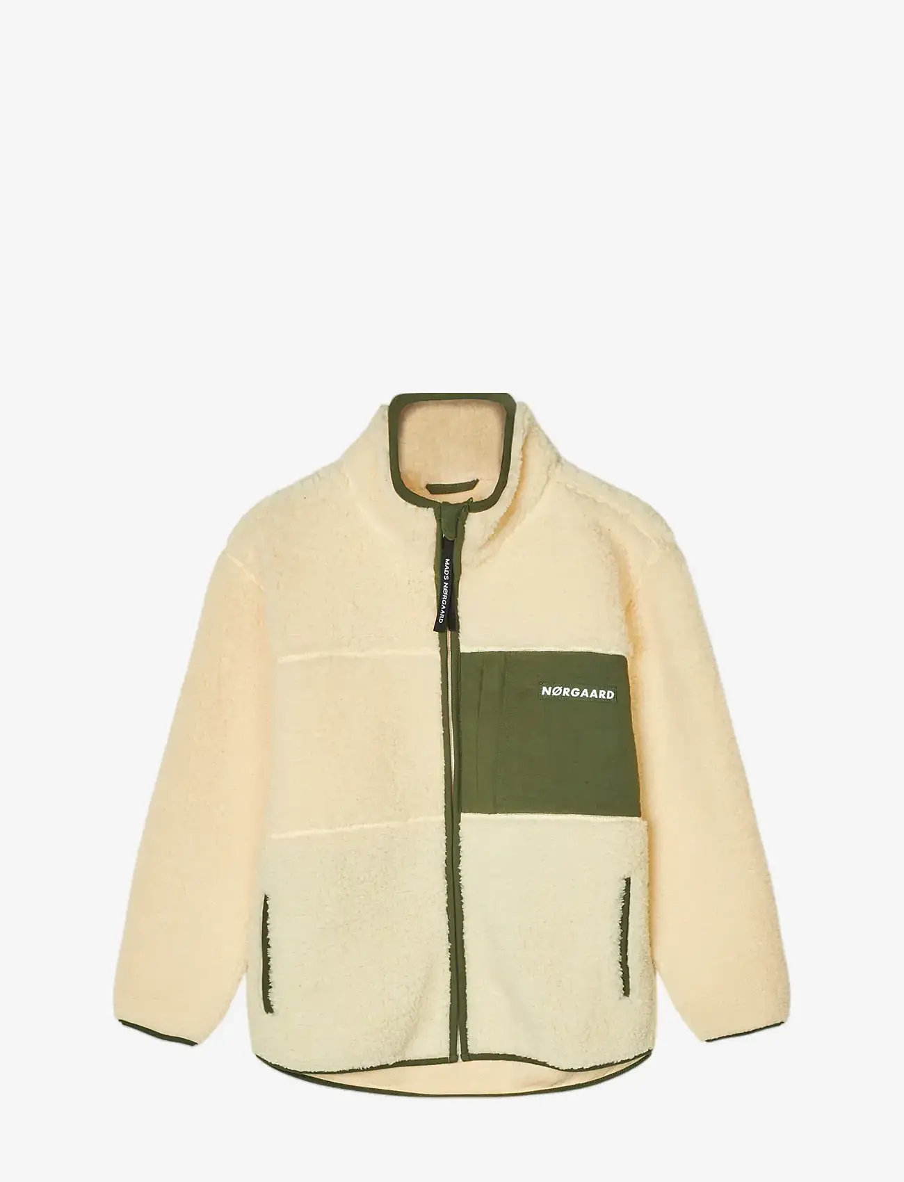 Mads Nørgaard - Teddy Fleece  Jeffo Jacket - fleecejakker - vanilla custard - 0