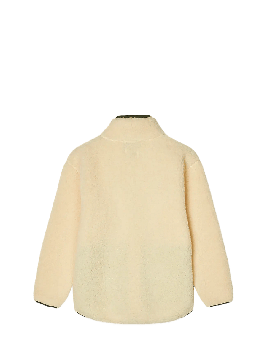 Mads Nørgaard - Teddy Fleece Jeffo Jacket - fleecejakker - vanilla custard - 1
