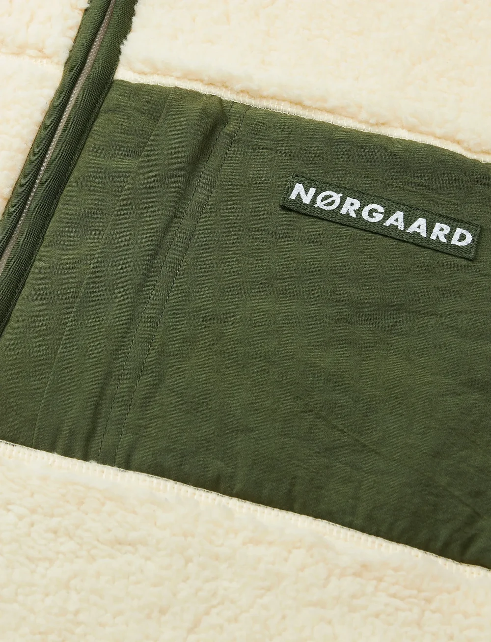 Mads Nørgaard - Teddy Fleece Jeffo Jacket - fleecejackor - vanilla custard - 2