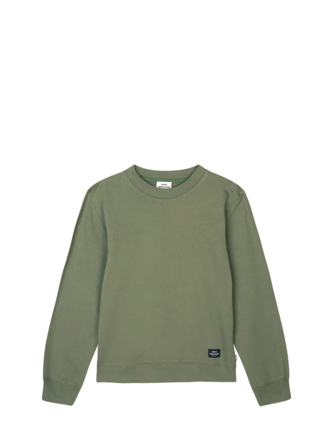 Mads Nørgaard Light Terry Solo Sweatshirt, 14, Sweatshirts & Hoodies, Khakigrün - Sweatshirts, Kinder