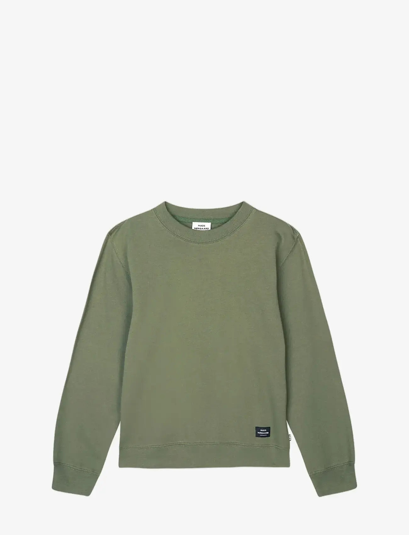 Mads Nørgaard - Light Terry Solo Sweatshirt - sweatshirts - four leaf clover - 0