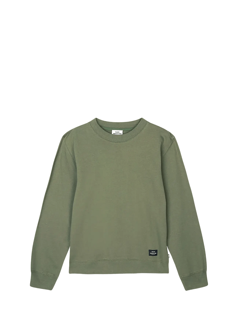 Mads Nørgaard - Light Terry Solo Sweatshirt - sweatshirts - four leaf clover - 0