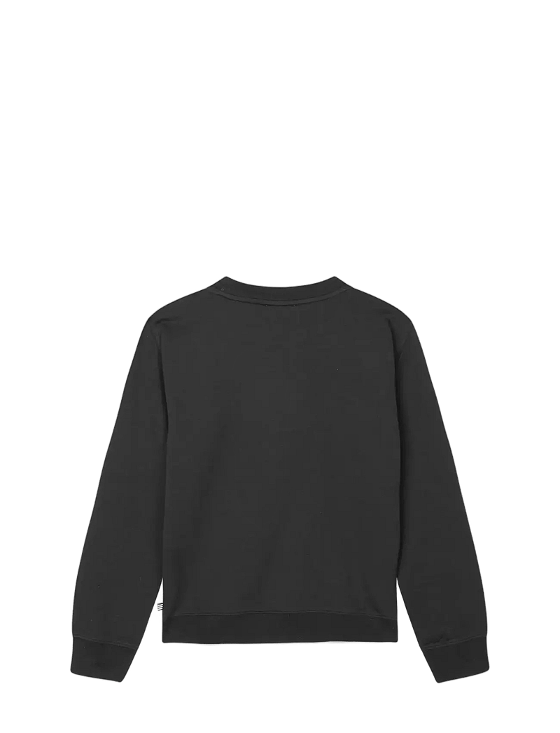 Mads Nørgaard - Light Terry Solo Sweatshirt - sweatshirts - jet black - 1