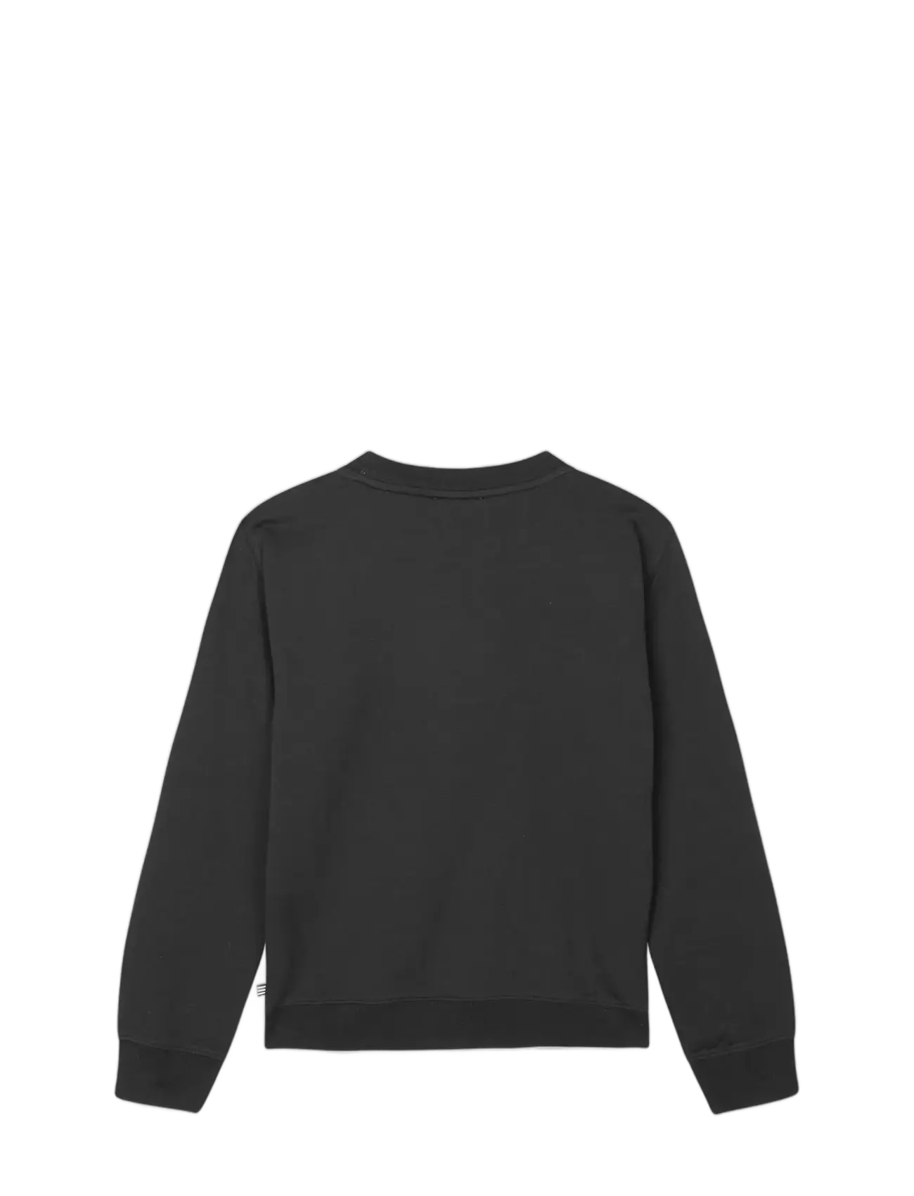 Mads Nørgaard - Light Terry Solo Sweatshirt - sweatshirts - jet black - 1