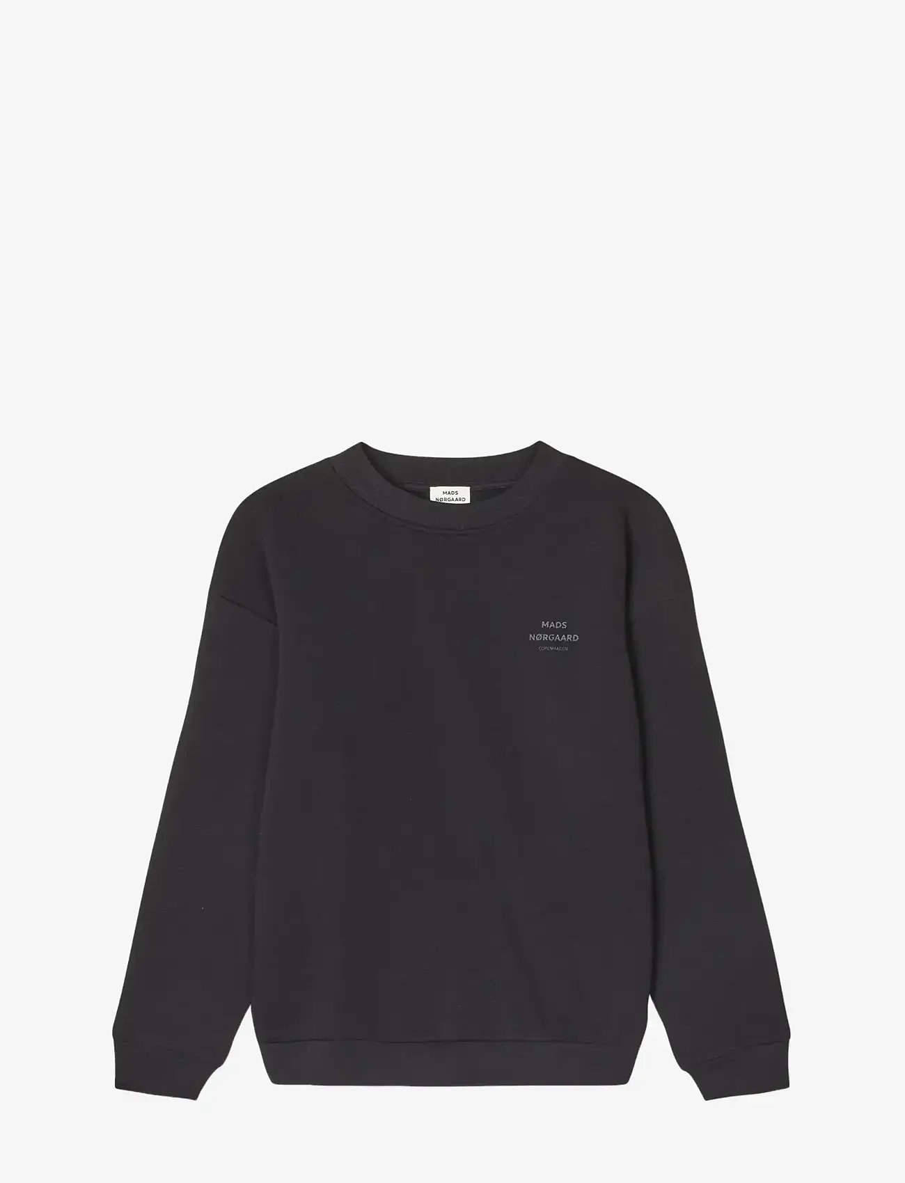 Mads Nørgaard - Mix Sweat Sonar Sweatshirt - sweatshirts - jet black - 0