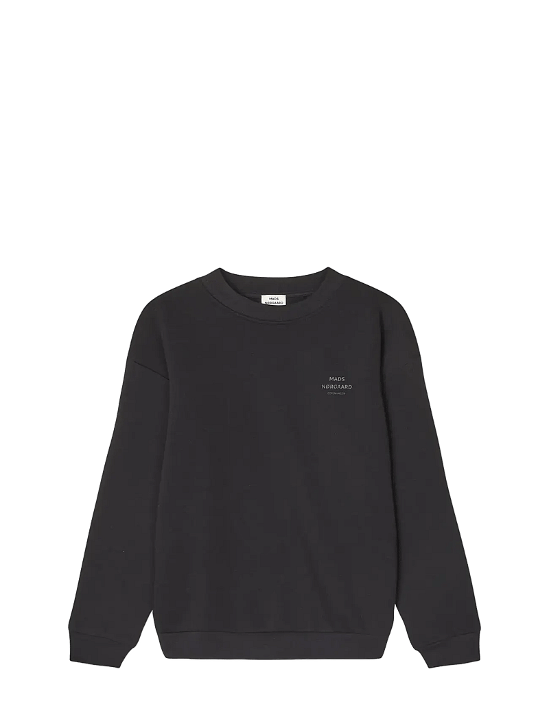 Mads Nørgaard - Mix Sweat Sonar Sweatshirt - dressipluusid - jet black - 0