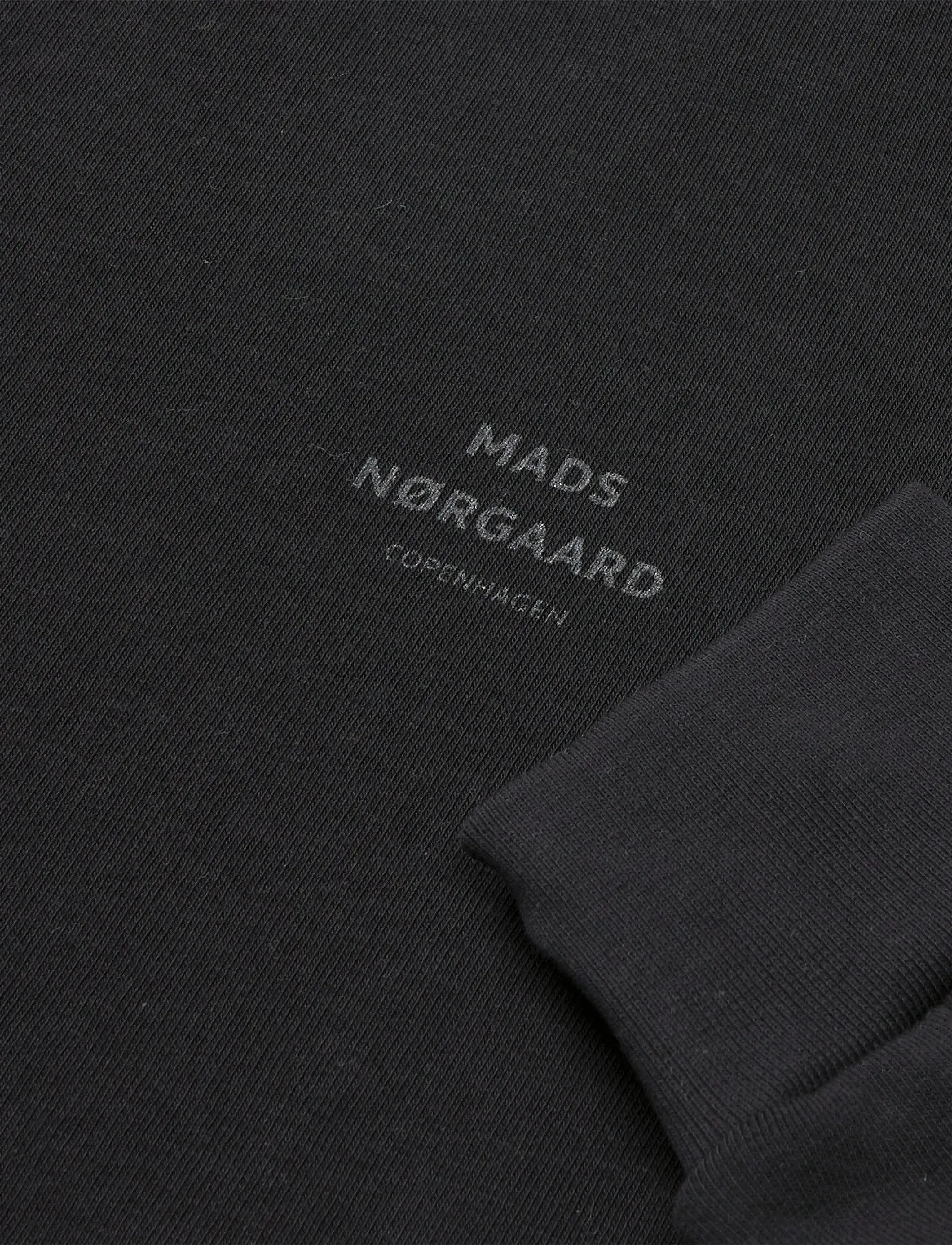 Mads Nørgaard - Mix Sweat Sonar Sweatshirt - collegepaidat - jet black - 2