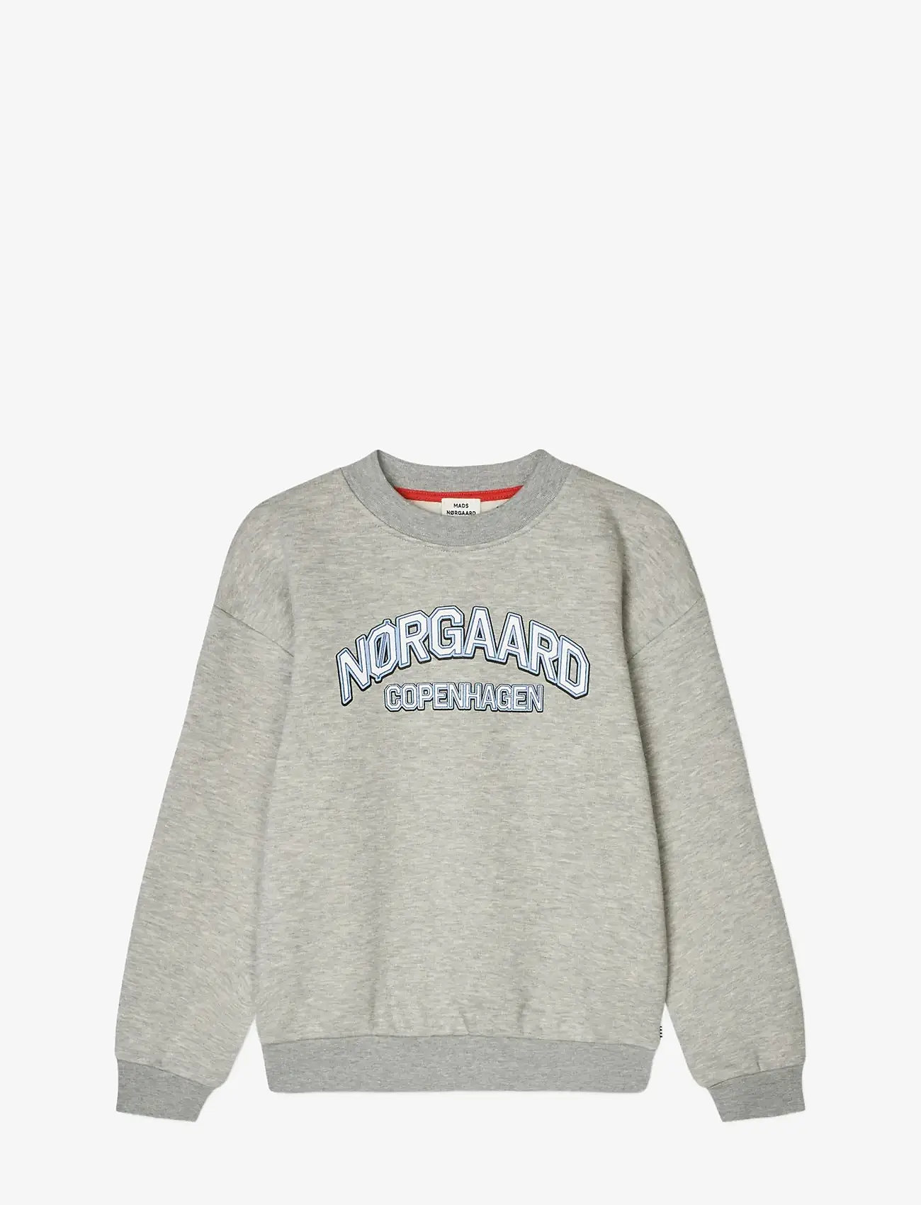 Mads Nørgaard - Mix Sweat Sonar Sweatshirt - sweatshirts - light grey melange - 0