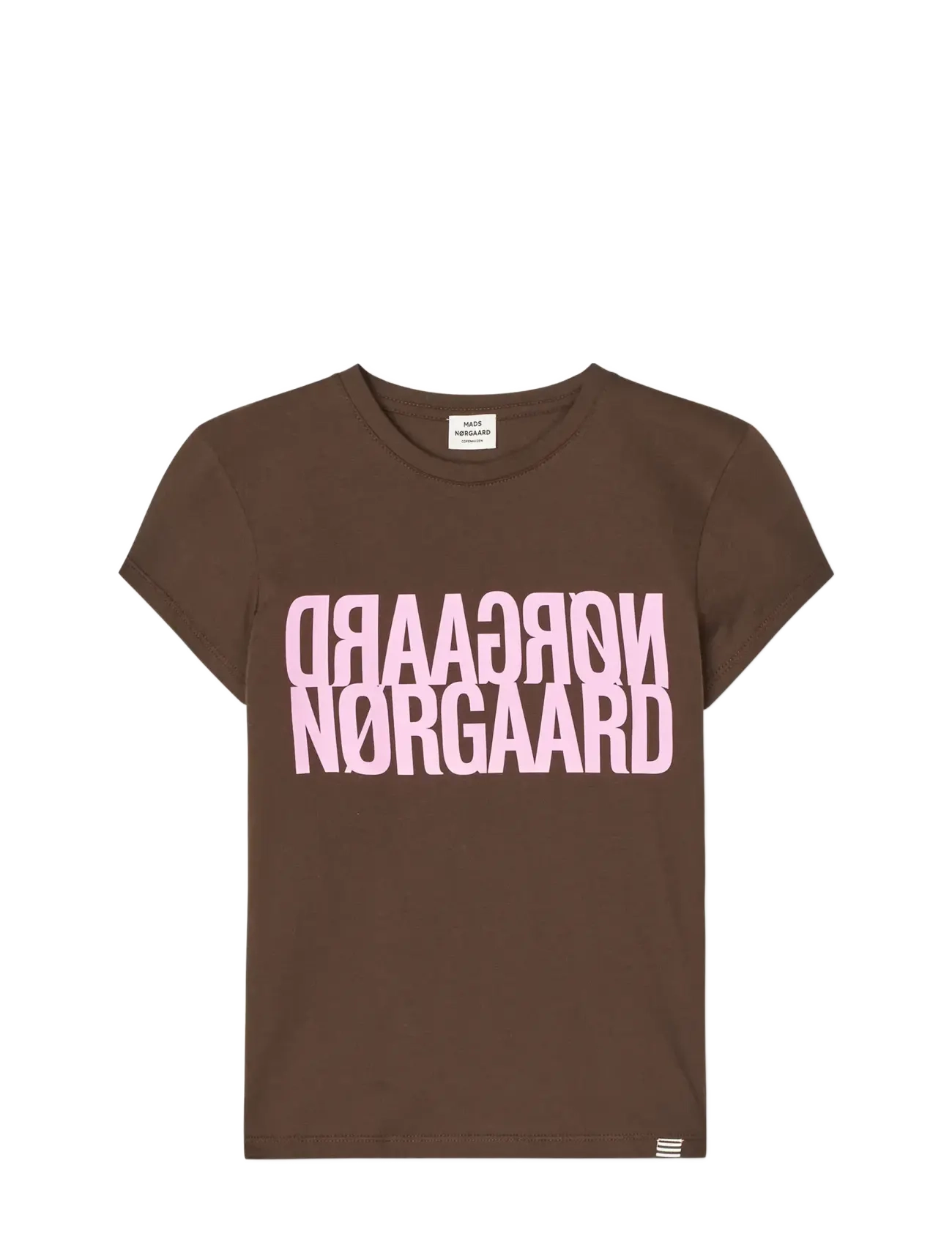 Mads Nørgaard - Single Cotton Tuvina Tee - t-krekli ar īsām piedurknēm - demitasse - 0