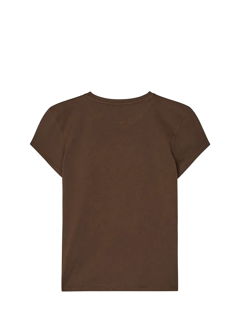 Mads Nørgaard - Single Cotton Tuvina Tee - kurzärmelige - demitasse - 1