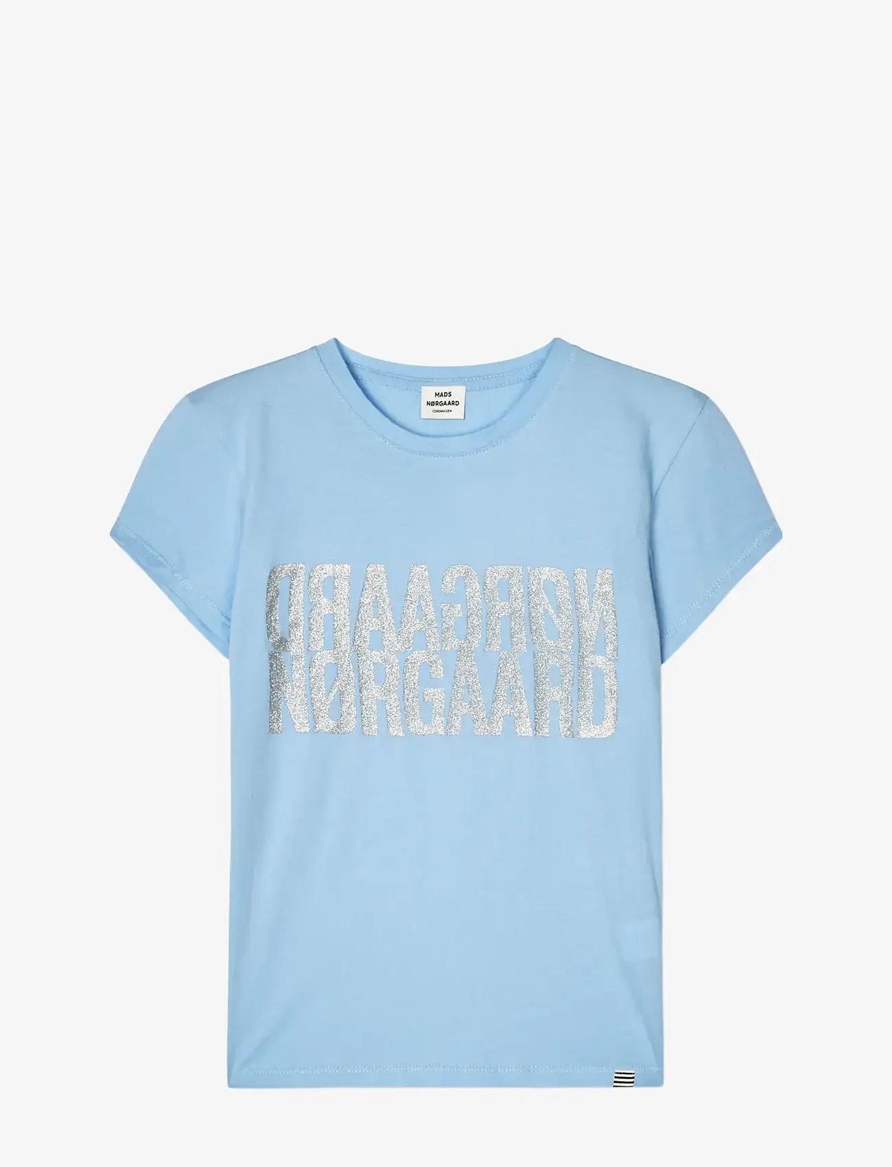 Mads Nørgaard - Single Cotton Tuvina Tee - short-sleeved t-shirts - frozen fjord - 0