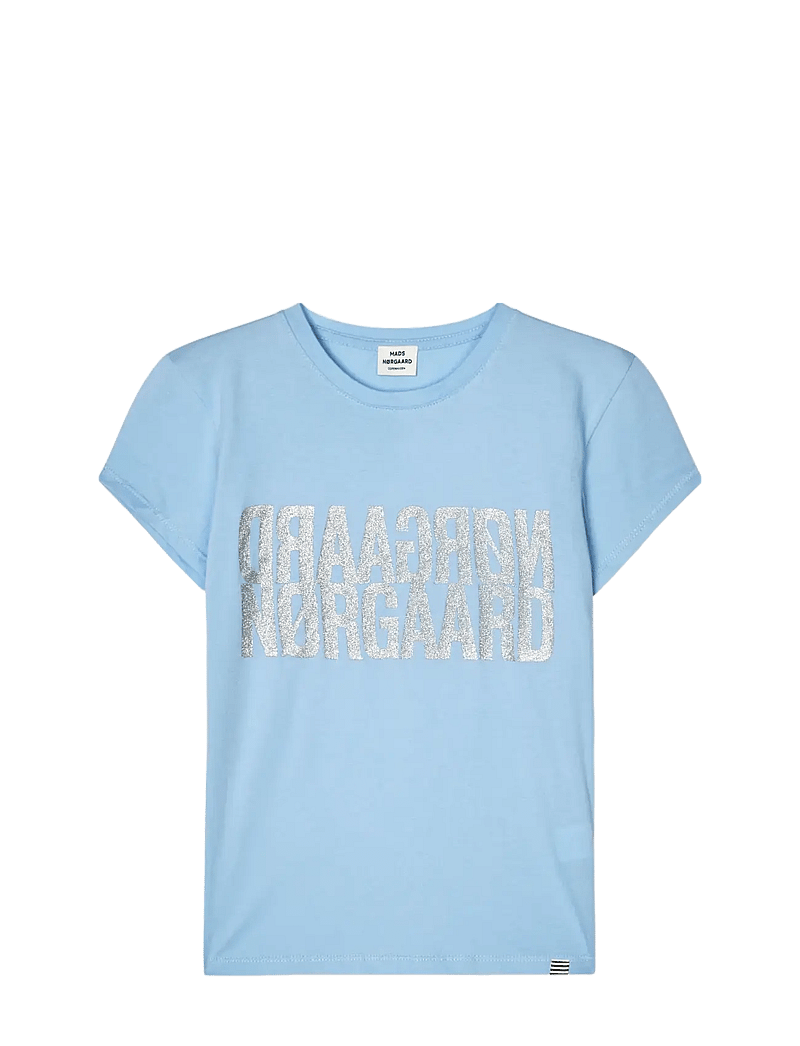 Mads Nørgaard - Single Cotton Tuvina Tee - lühikeste varrukatega t-särgid - frozen fjord - 0