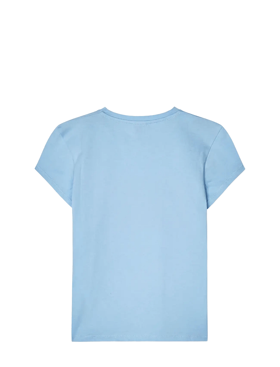 Mads Nørgaard - Single Cotton Tuvina Tee - kortärmade t-shirts - frozen fjord - 1