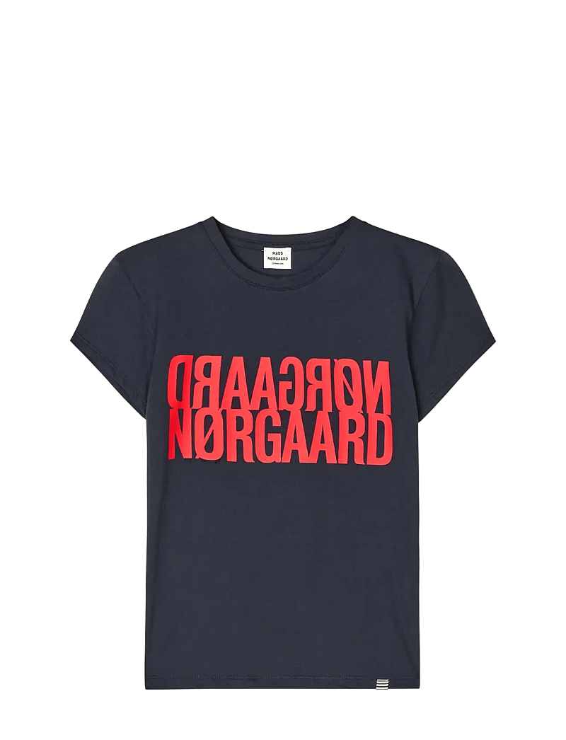 Mads Nørgaard - Single Cotton Tuvina Tee - lühikeste varrukatega t-särgid - parisian night - 0