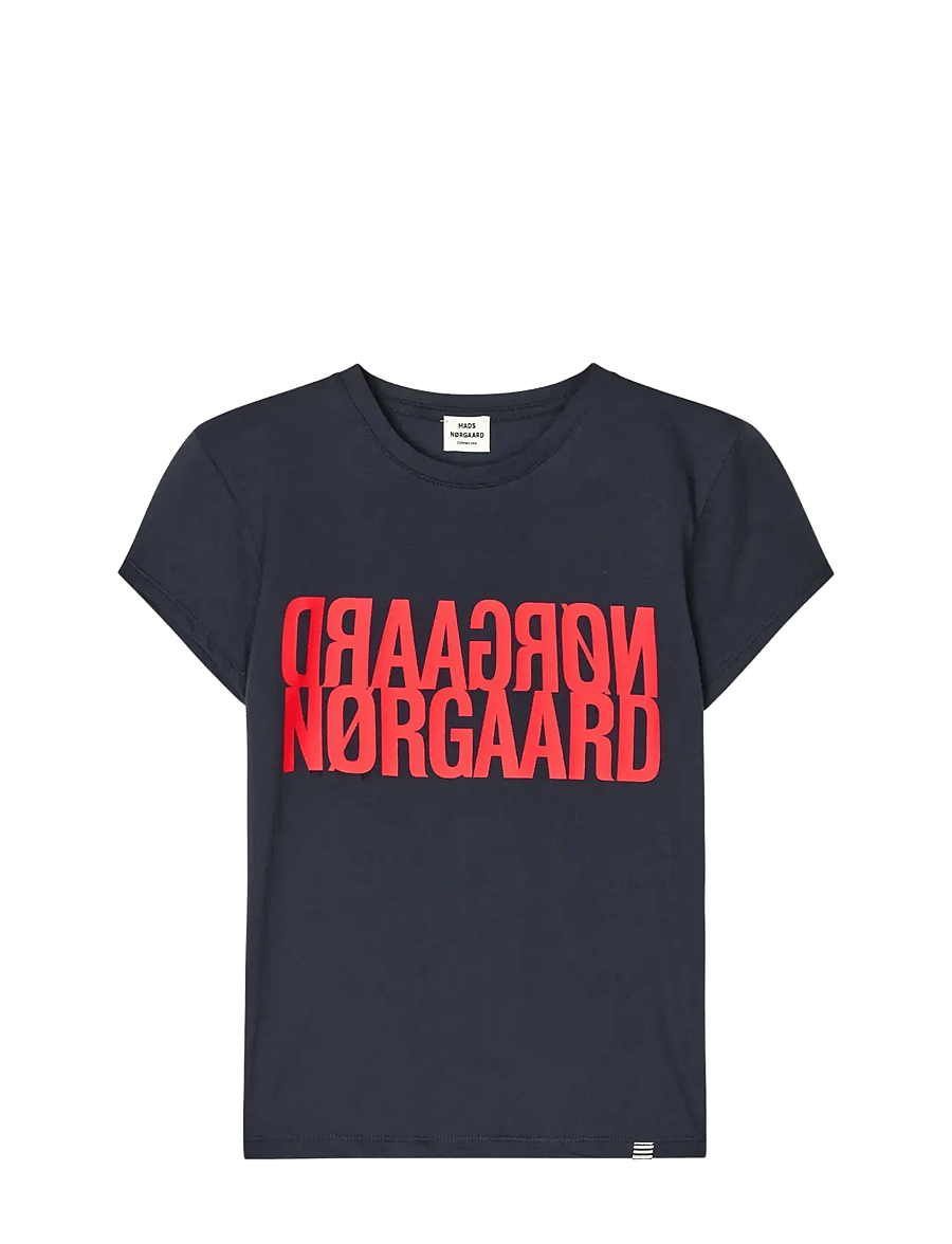 Mads Nørgaard - Single Cotton Tuvina Tee - kurzärmelige - parisian night - 0
