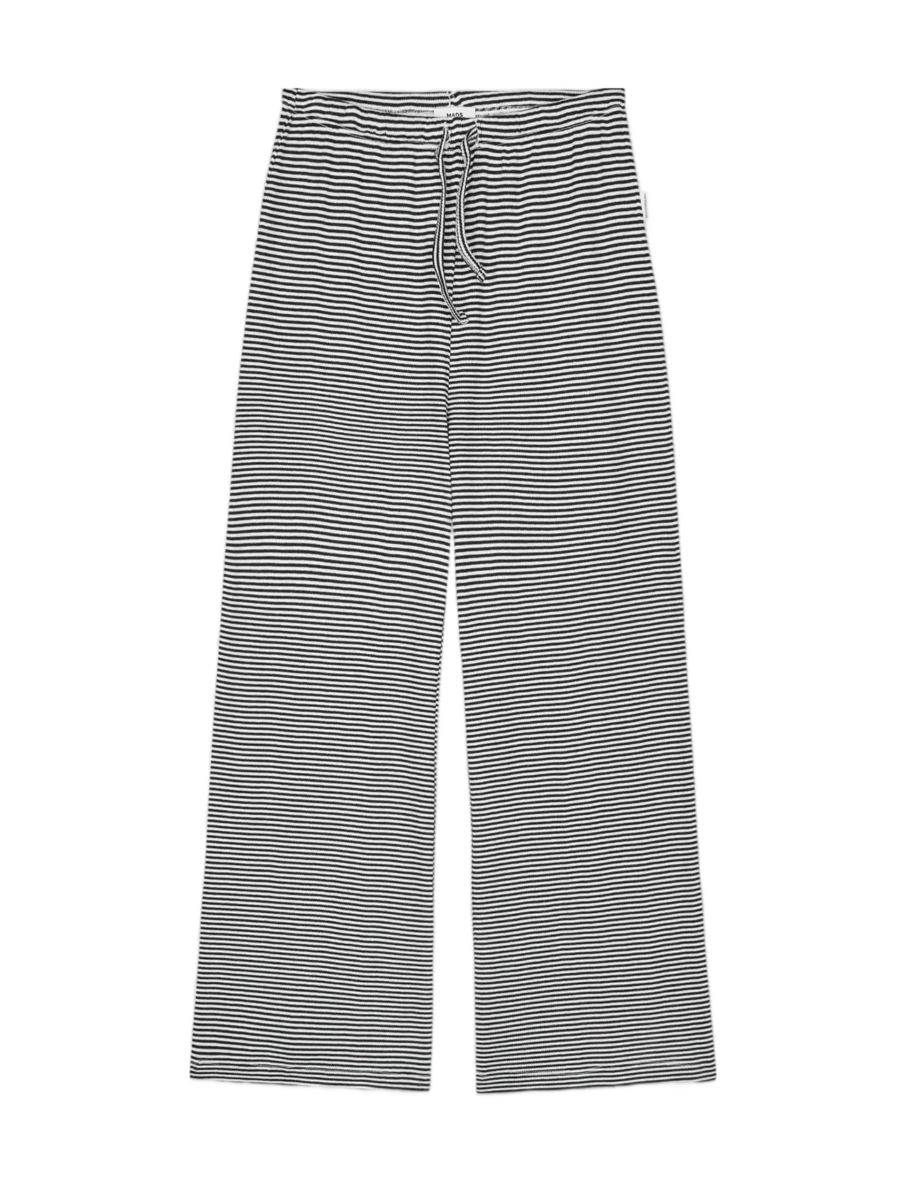MADS NØRGAARD 2X2 Baumwolle Stripe Verona Hosen Schwarz - 116 - Kinder