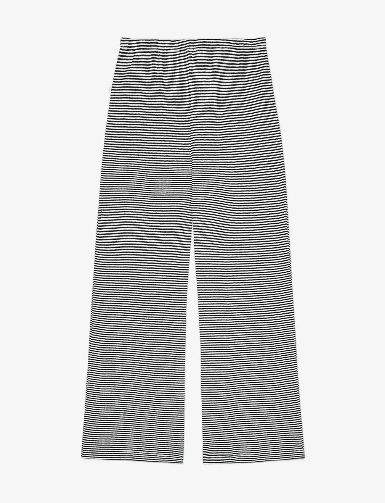 Mads Nørgaard - 2x2 Cotton Stripe Verona Pants - einkaufen nach alter von - black/vanilla ice - 2