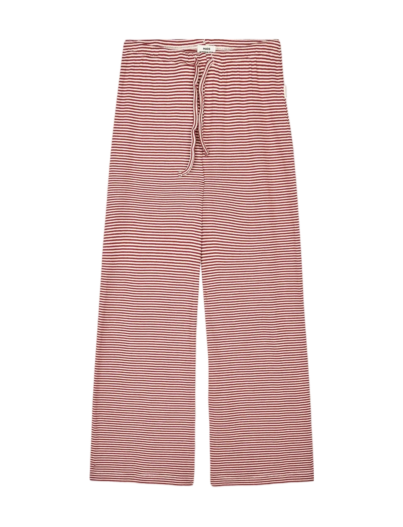 MADS NØRGAARD 2X2 Baumwolle Stripe Verona Hosen Rot - 116 - Kinder