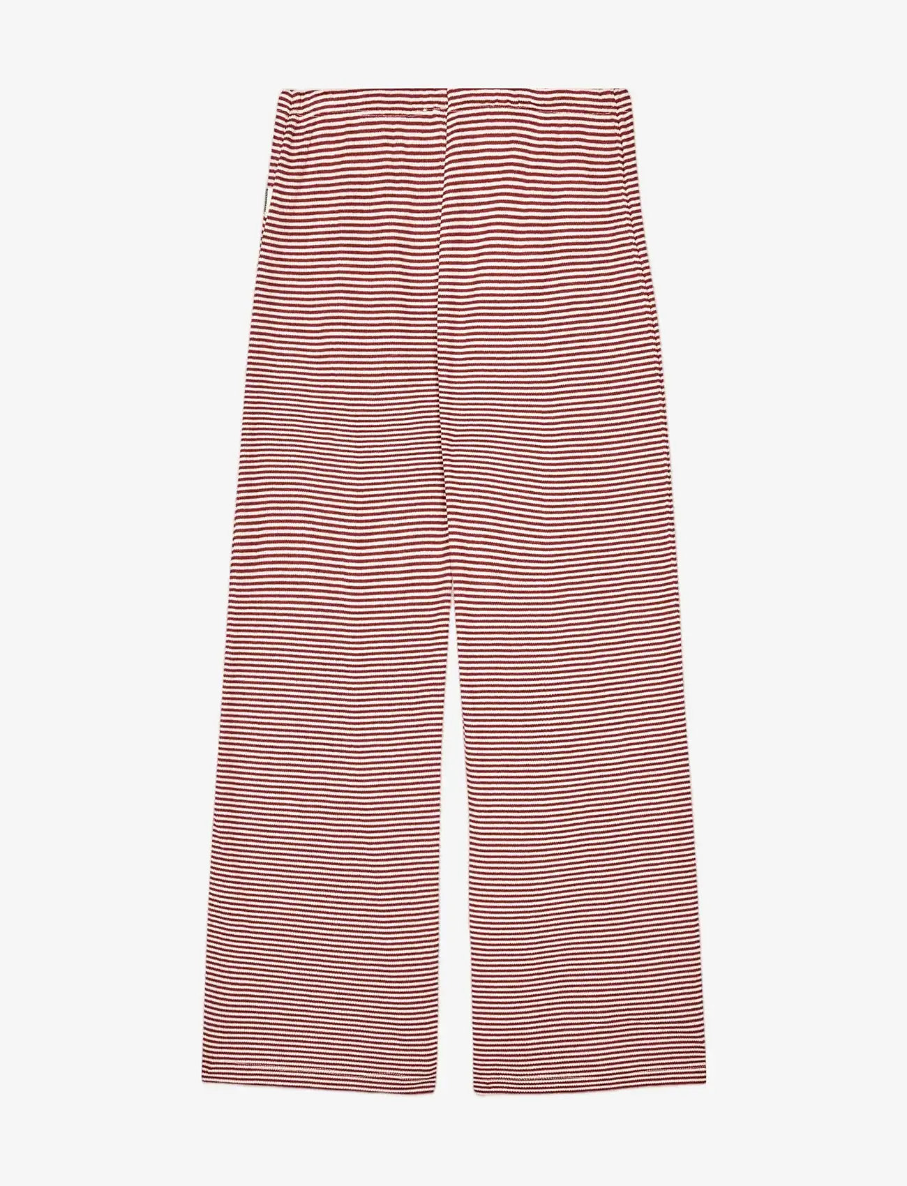Mads Nørgaard - 2x2 Cotton Stripe Verona Pants - einkaufen nach alter von - winery/vanilla ice - 2