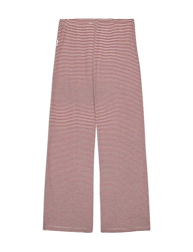 Mads Nørgaard - 2x2 Cotton Stripe Verona Pants - osta vanuse järgi - winery/vanilla ice - 2