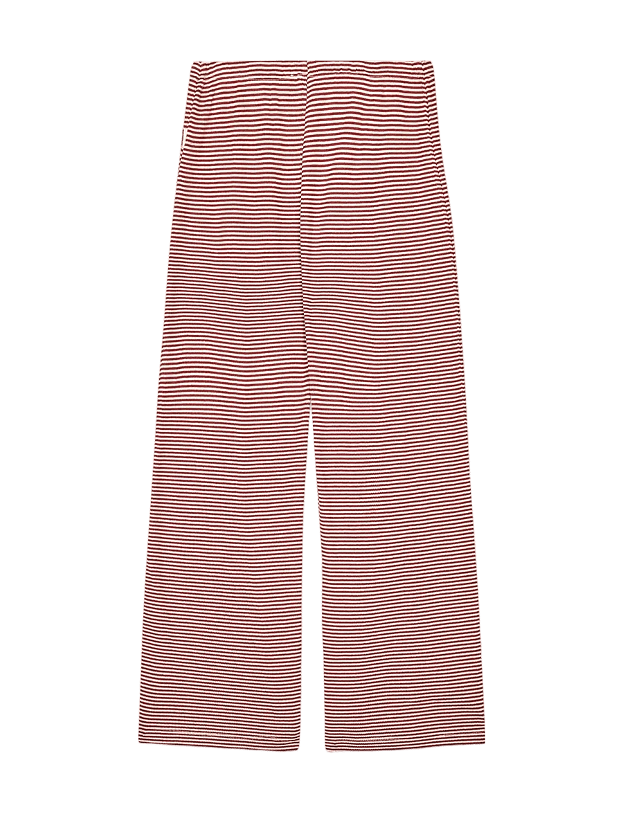 Mads Nørgaard - 2x2 Cotton Stripe Verona Pants - pantalons - winery/vanilla ice - 2