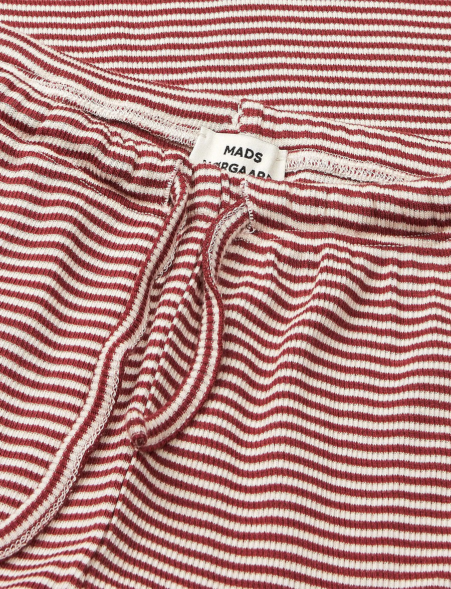 Mads Nørgaard - 2x2 Cotton Stripe Verona Pants - pantalons - winery/vanilla ice - 3