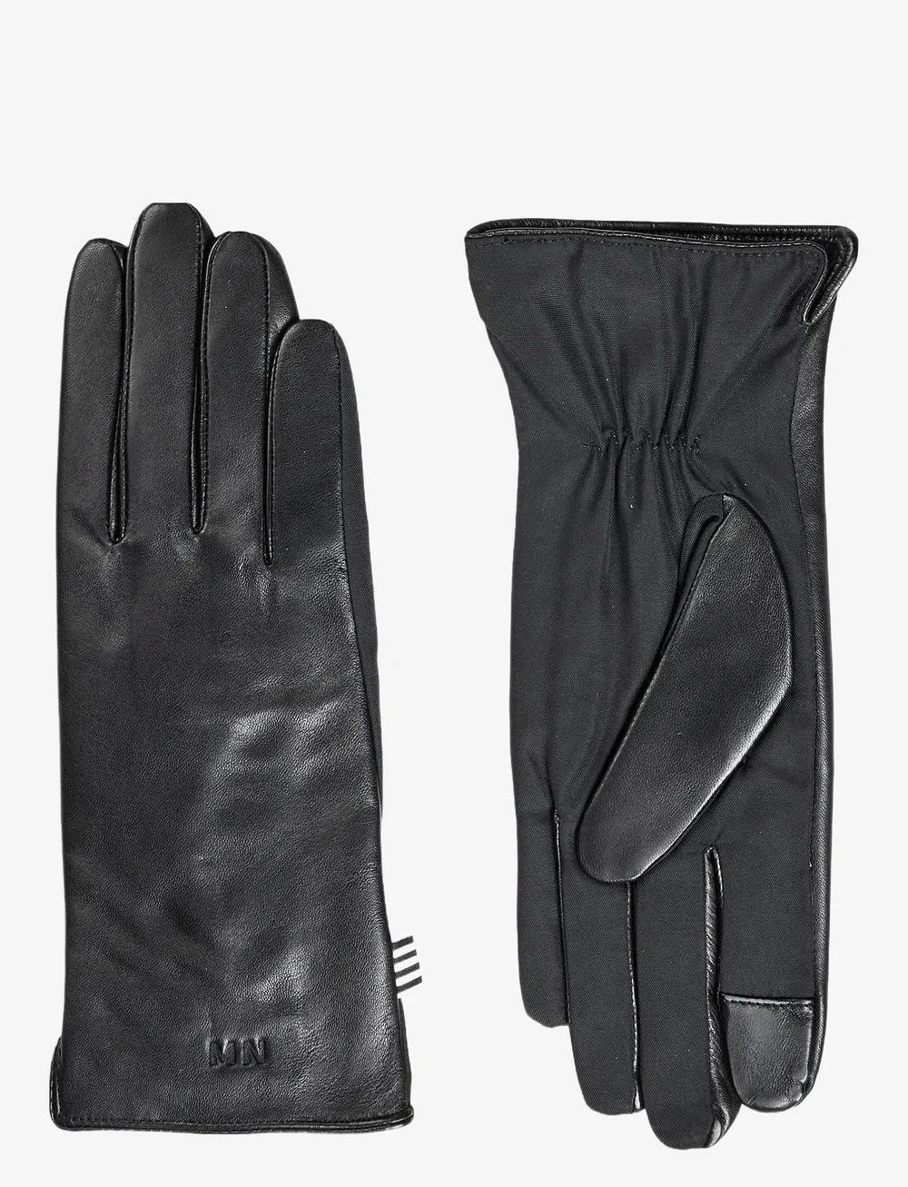 Mads Nørgaard - Tian Ace Leather Mix Glove - handsker - black - 0