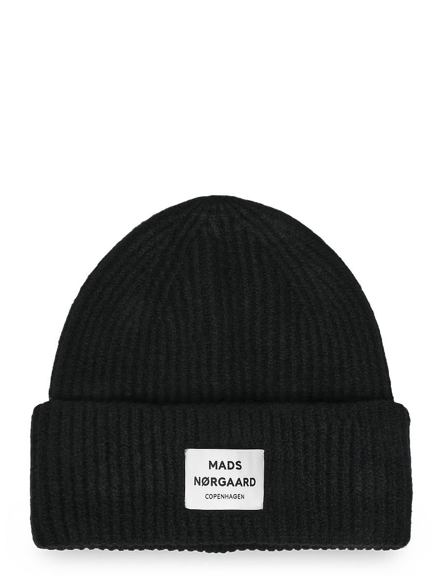 Mads Nørgaard - Tosca Anju Hat - kootud mütsid - black - 0