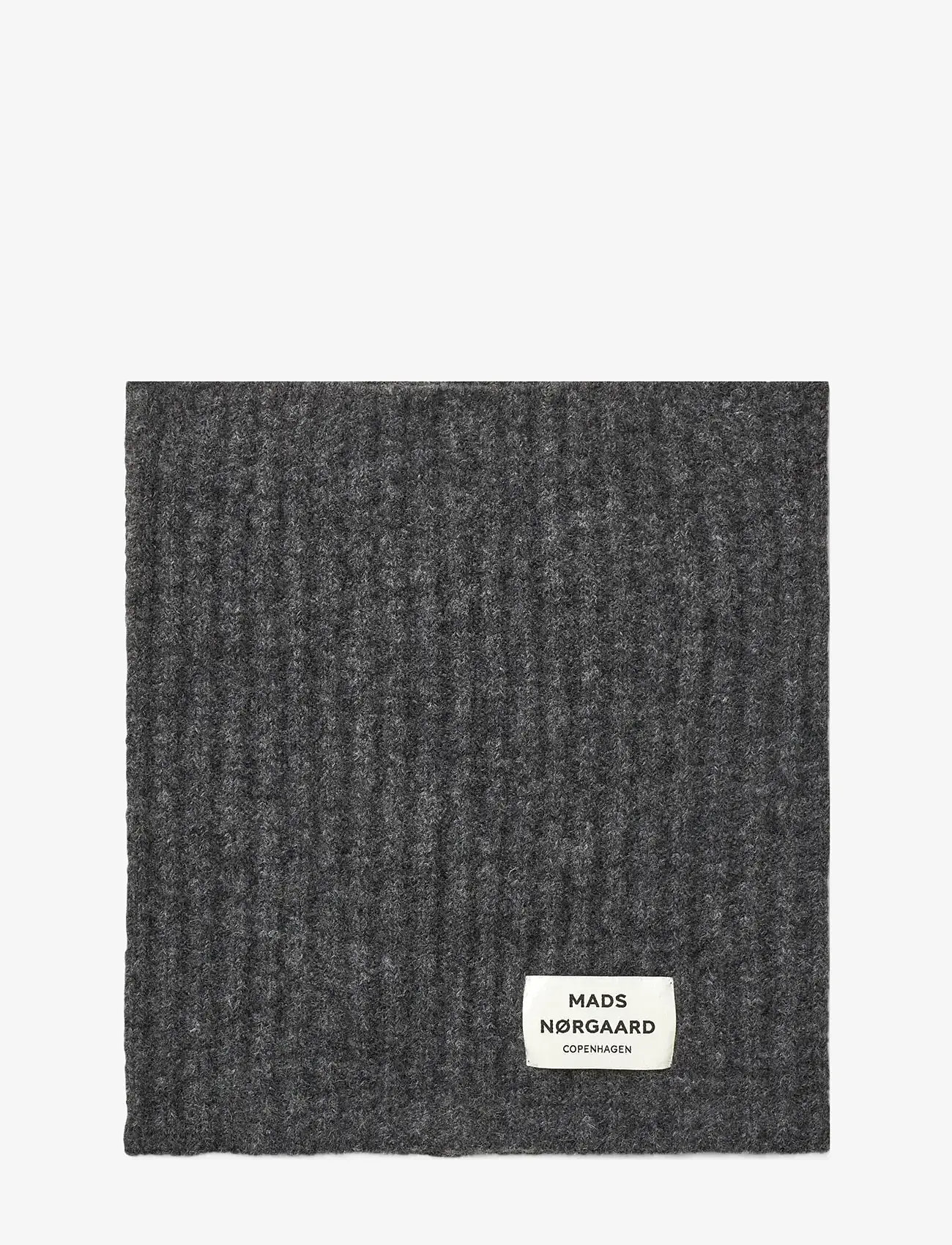 Mads Nørgaard - Tosca Snatie Neck Piece - lightweight scarves - dark grey melange - 0