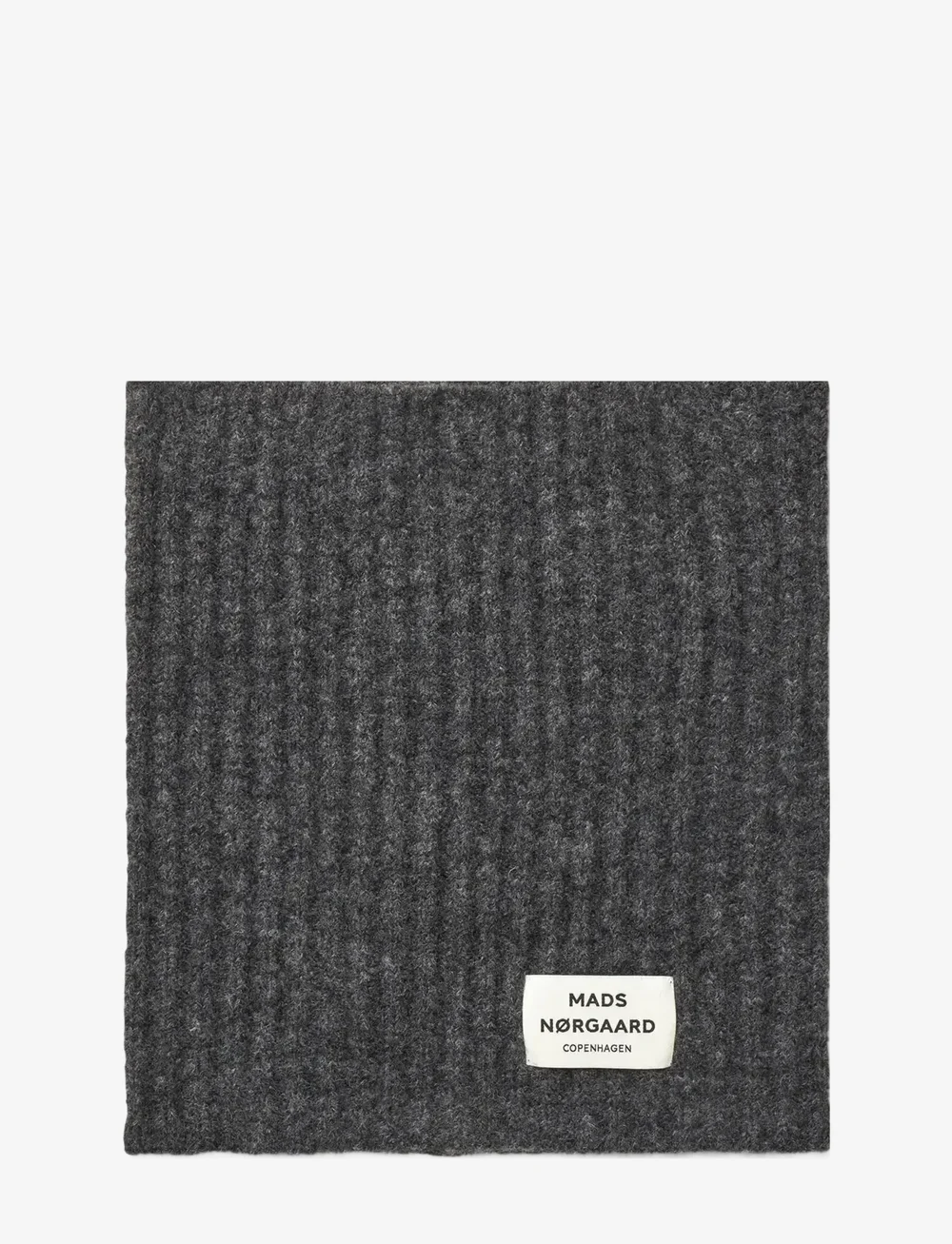 Mads Nørgaard - Tosca Snatie Neck Piece - tynde tørklæder - dark grey melange - 0