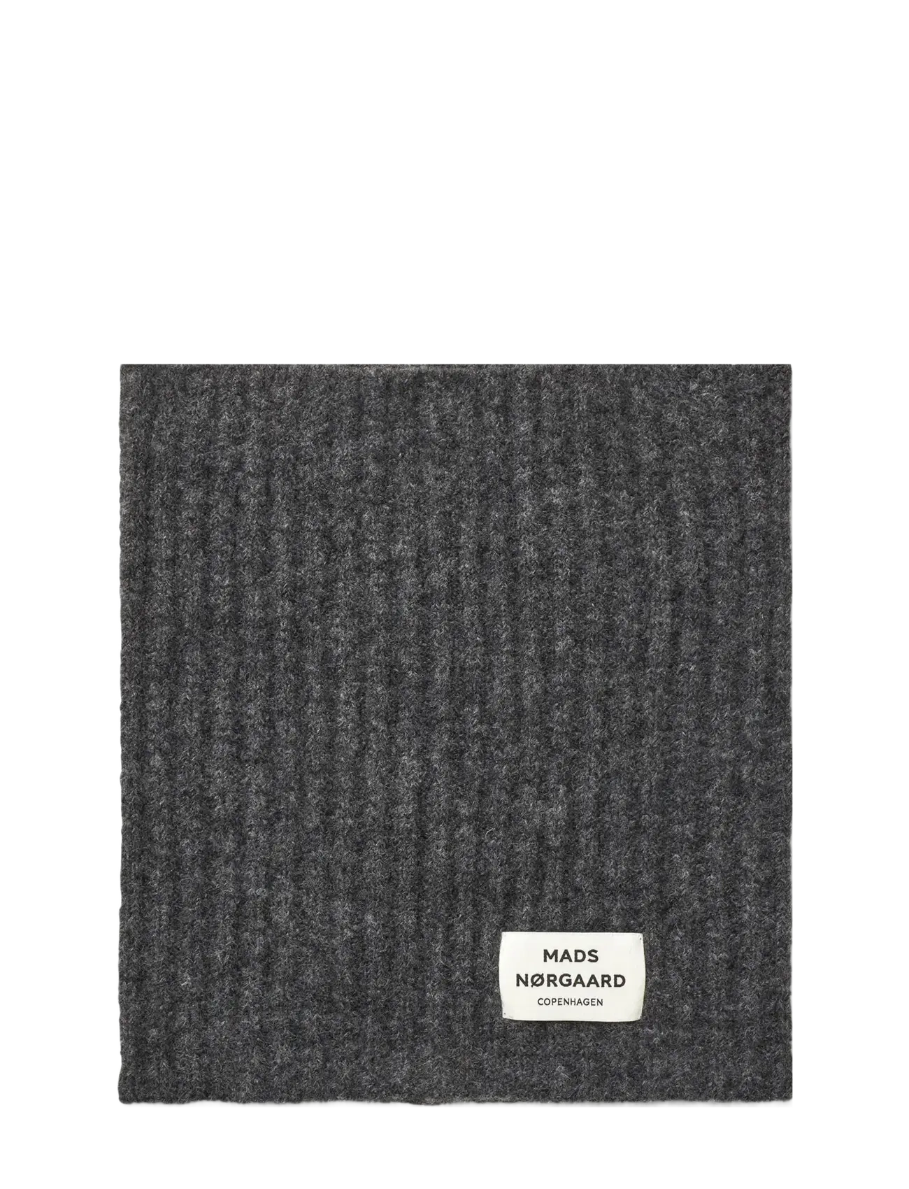 Mads Nørgaard Tosca Snatie Neck Piece - Lette skjerf - DARK GREY MELANGE / grey