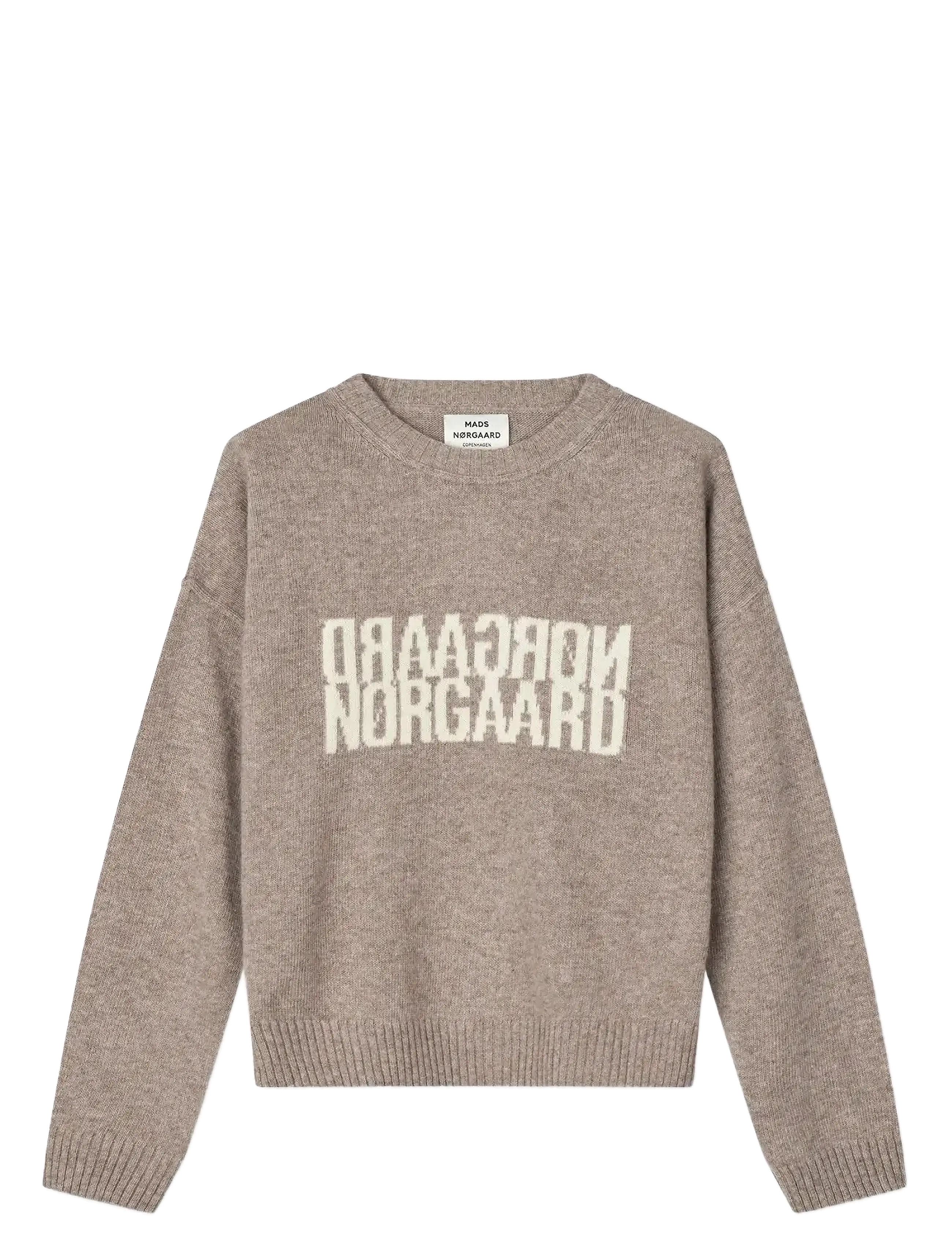 Mads Nørgaard Yota Knit Tilona Sweater - Mads Nørgaard - LAUREL OAK / beige
