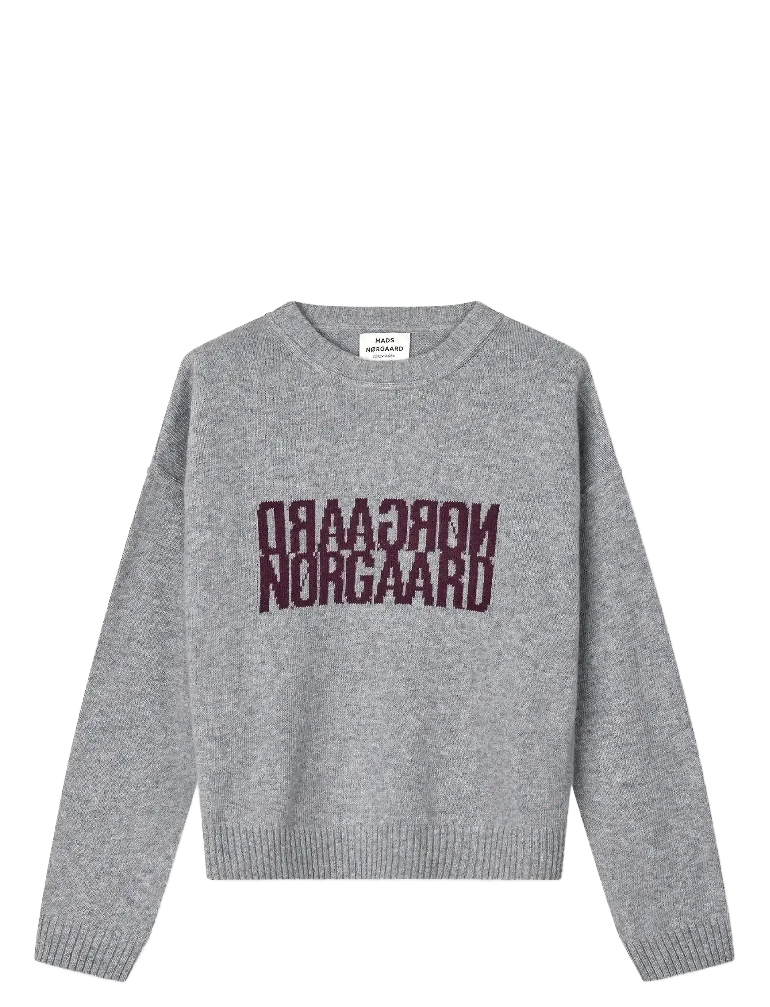 Mads Nørgaard Yota Knit Tilona Sweater - Mads Nørgaard - LIGHT GREY MELANGE / grey