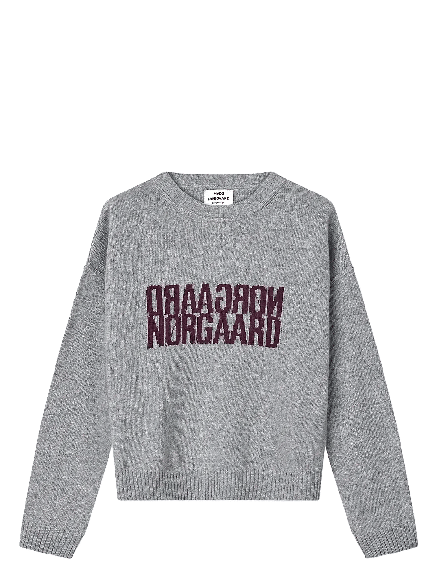 Mads Nørgaard - Yota Knit Tilona Sweater - pullover - light grey melange - 0