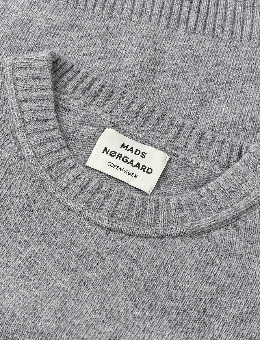 Mads Nørgaard - Yota Knit Tilona Sweater - pullover - light grey melange - 1