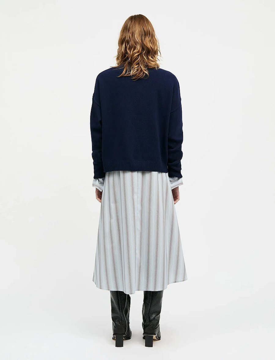 Mads Nørgaard - Yota Knit Tilona Sweater - pullover - parisian night - 2