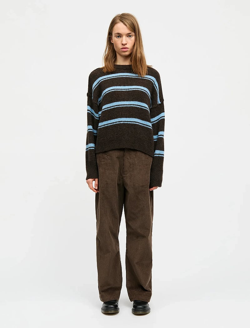 Mads Nørgaard - Alpaca Murphy Sweater - sviitrid - demitasse/frozen fjord - 0