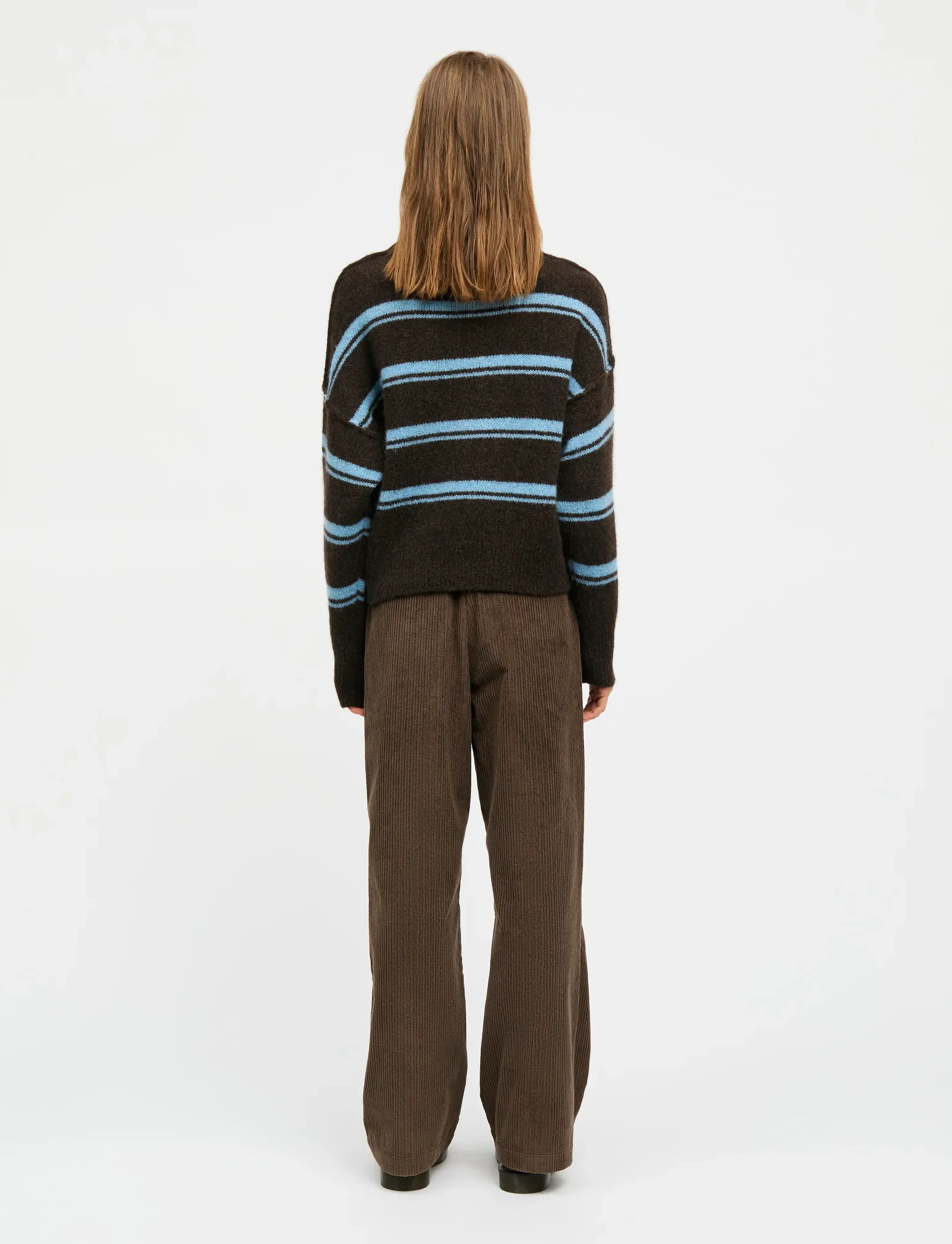 Mads Nørgaard - Alpaca Murphy Sweater - tröjor - demitasse/frozen fjord - 2