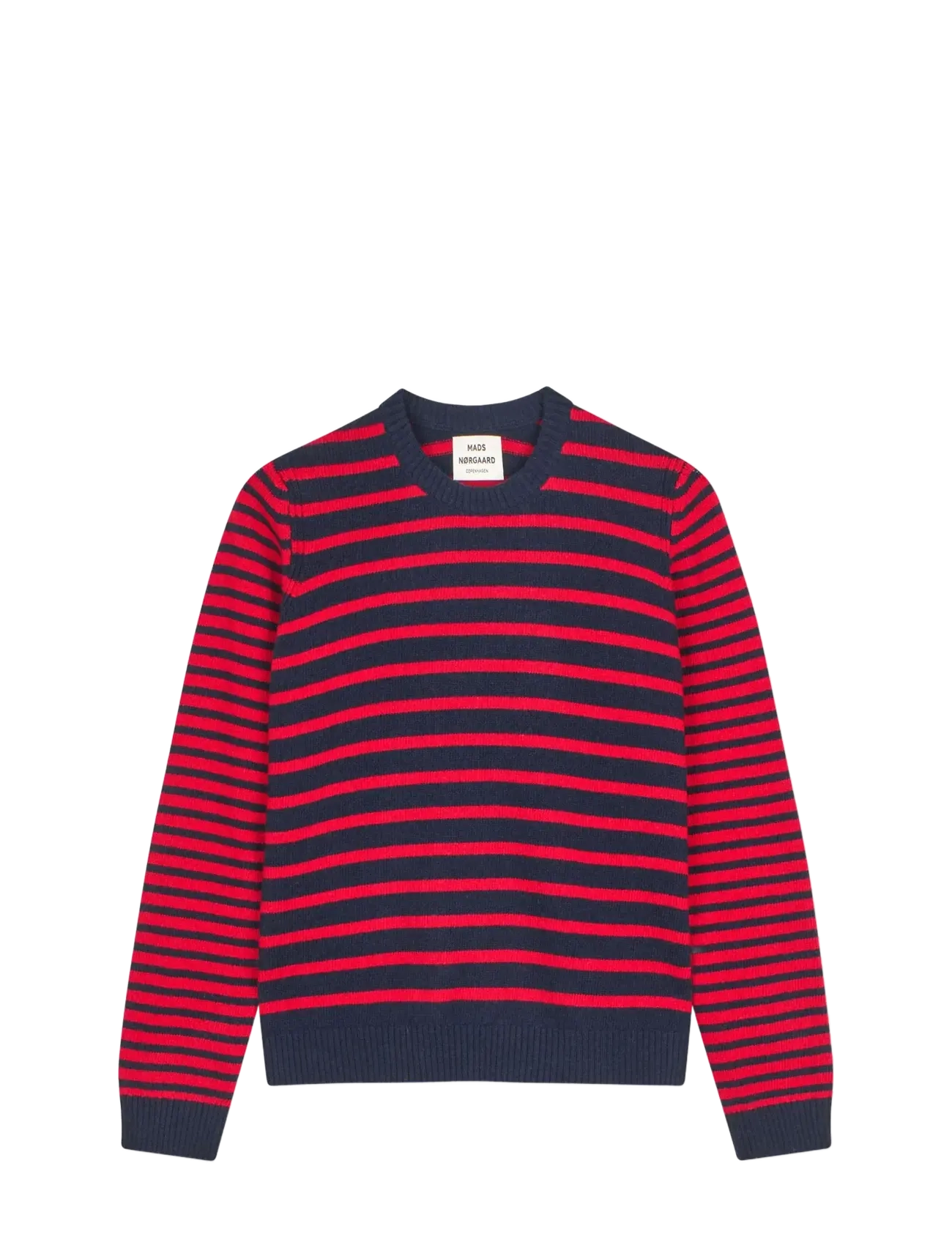 Mads Nørgaard Cashmere Blend Ingrid Knit - Transitional Layering - DEEP WELL/GOJI BERRY / red