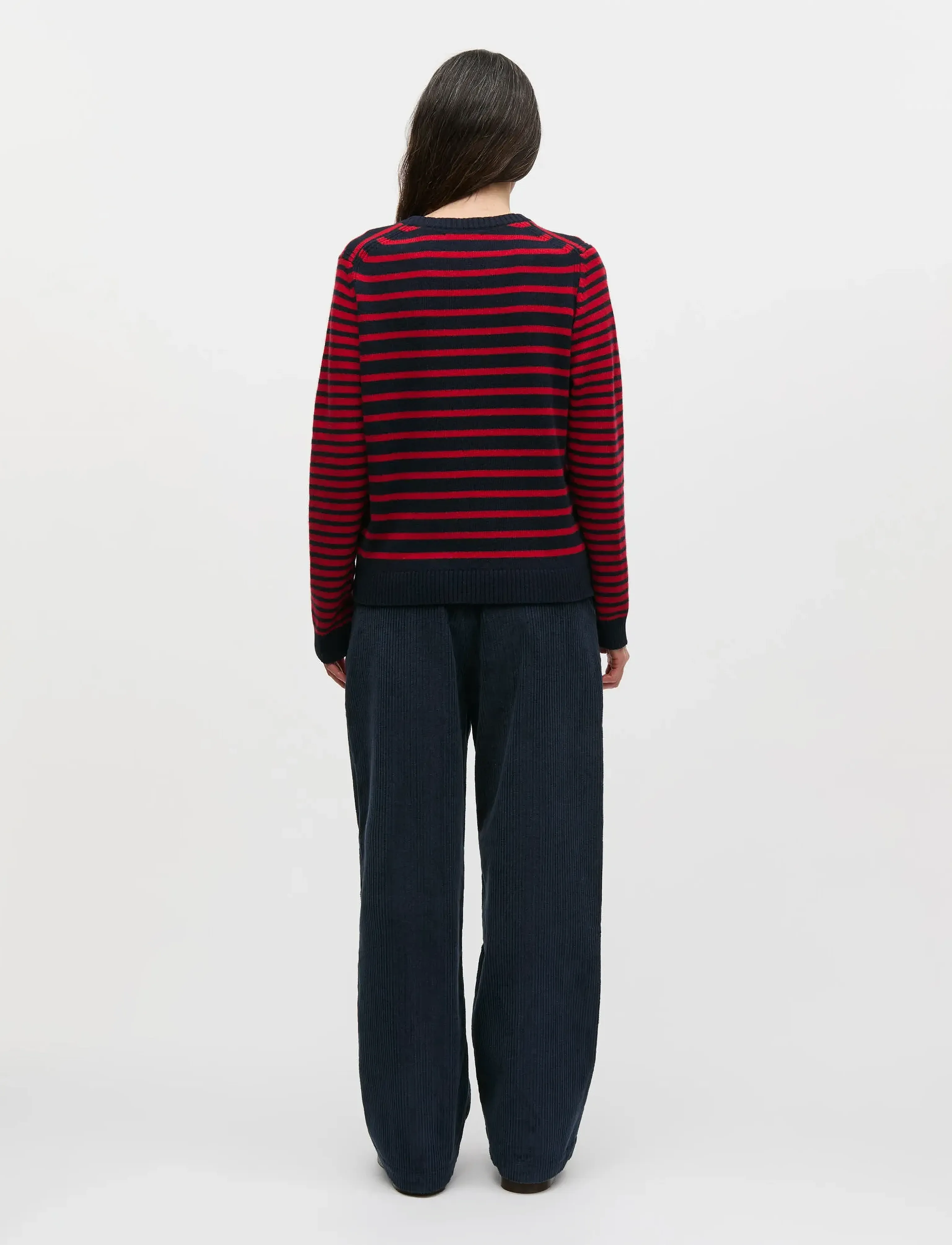 Mads Nørgaard - Cashmere Blend Ingrid Knit - kashmir - deep well/goji berry - 2