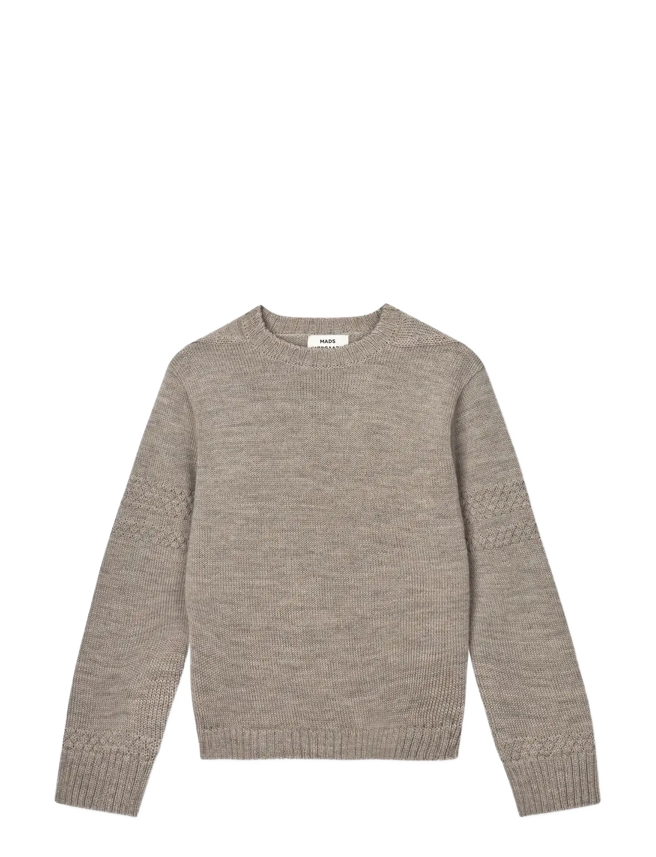 MADS NØRGAARD Wolle Karoline Pullover Beige - S - Damen