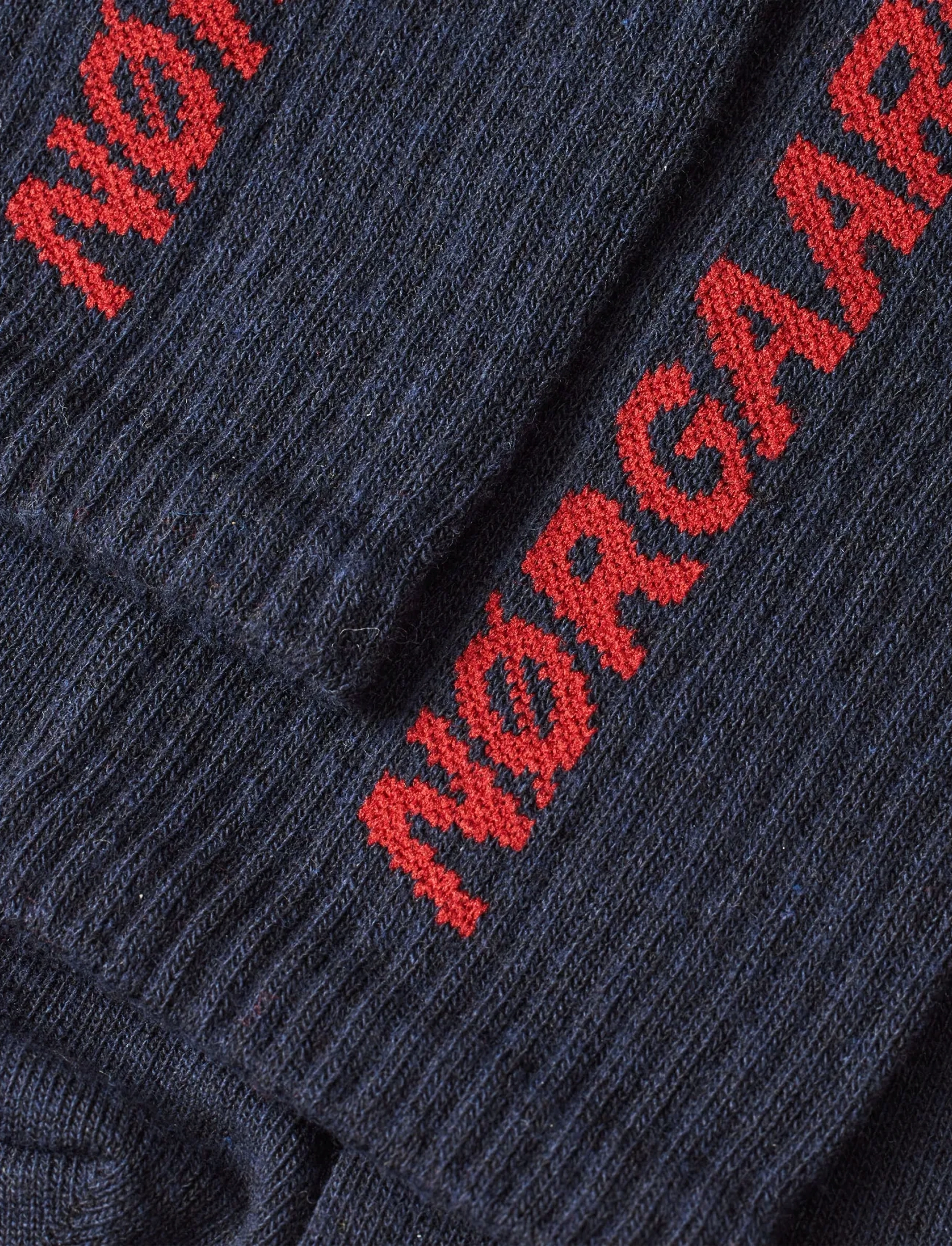 Mads Nørgaard - Sock Single Logo Step - navy - 1