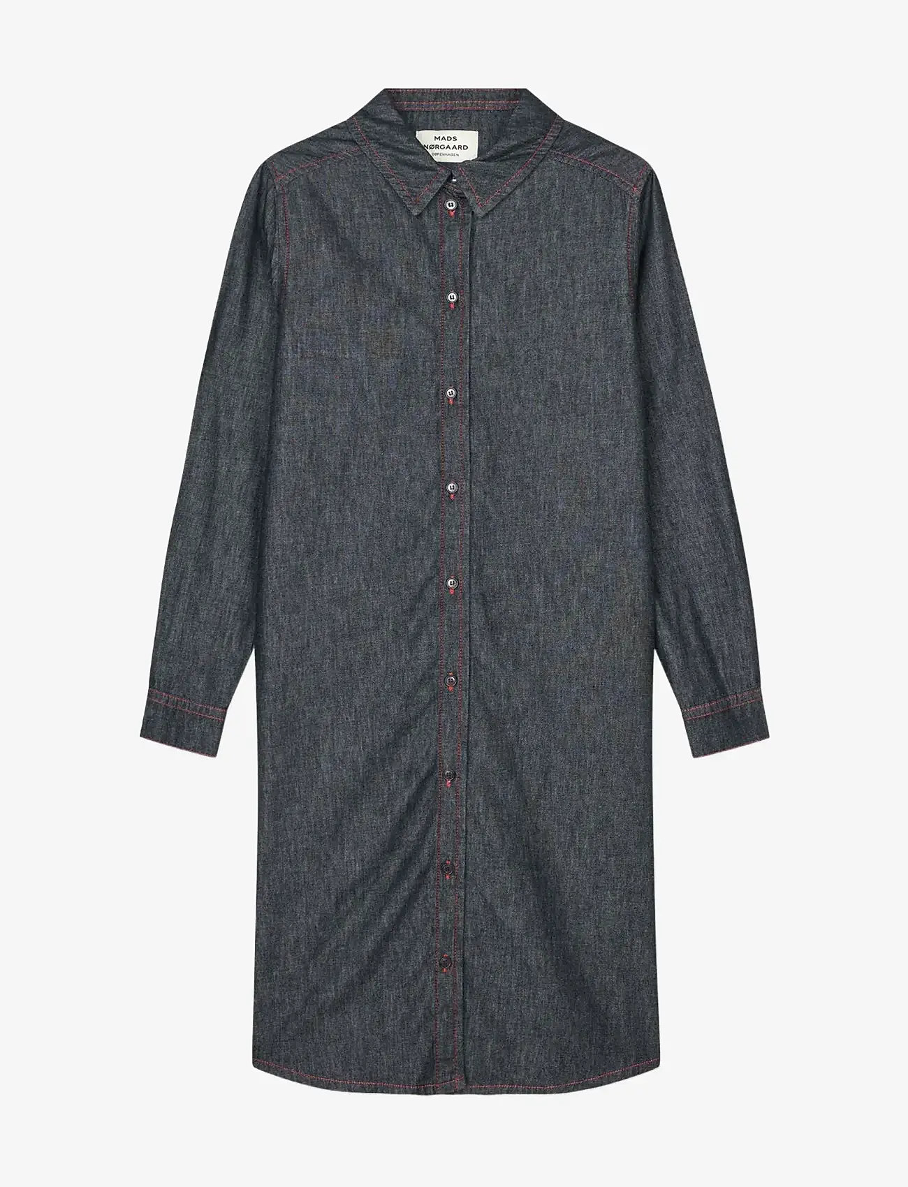 Mads Nørgaard - Air Denim Crissy Dress - skjortekjoler - black - 1