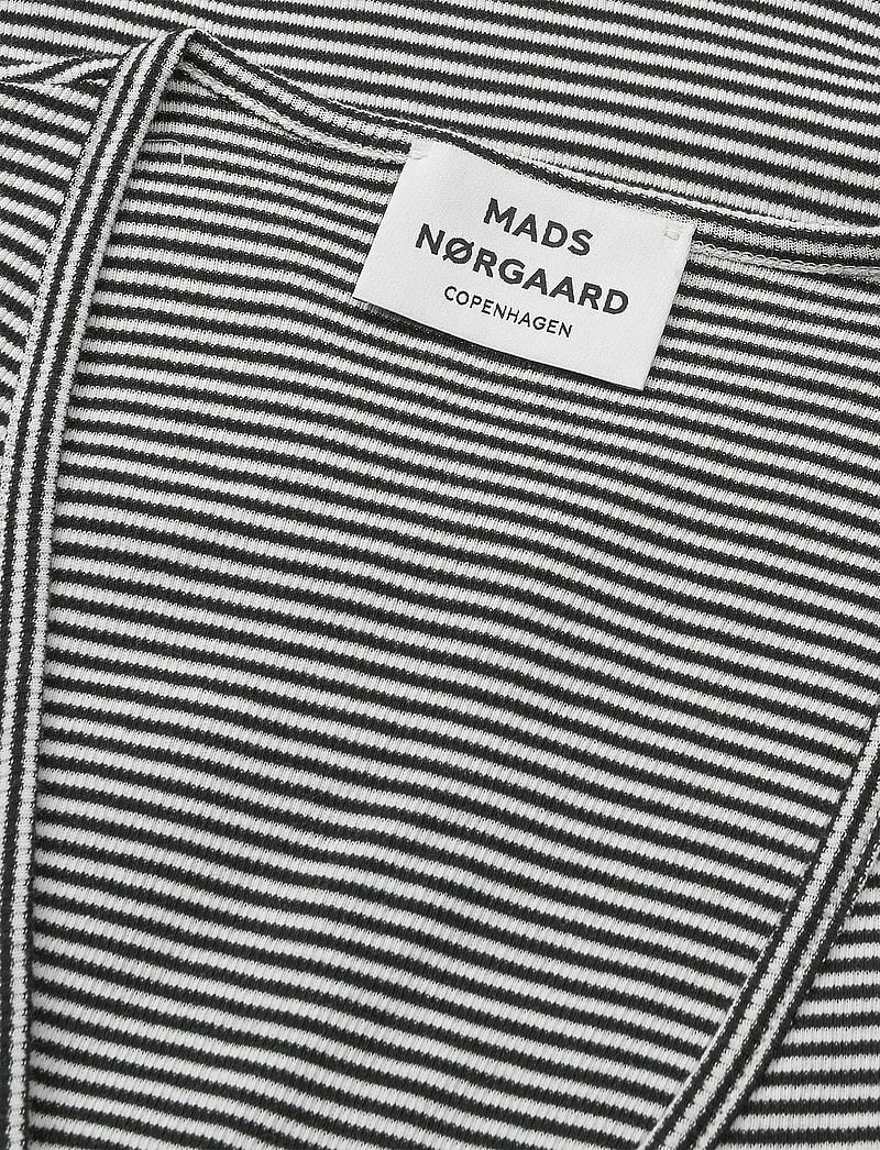 Mads Nørgaard - 2x2 Cotton Stripe Susi LS Top - pikkade varrukatega alussärgid - black/vanilla ice - 3