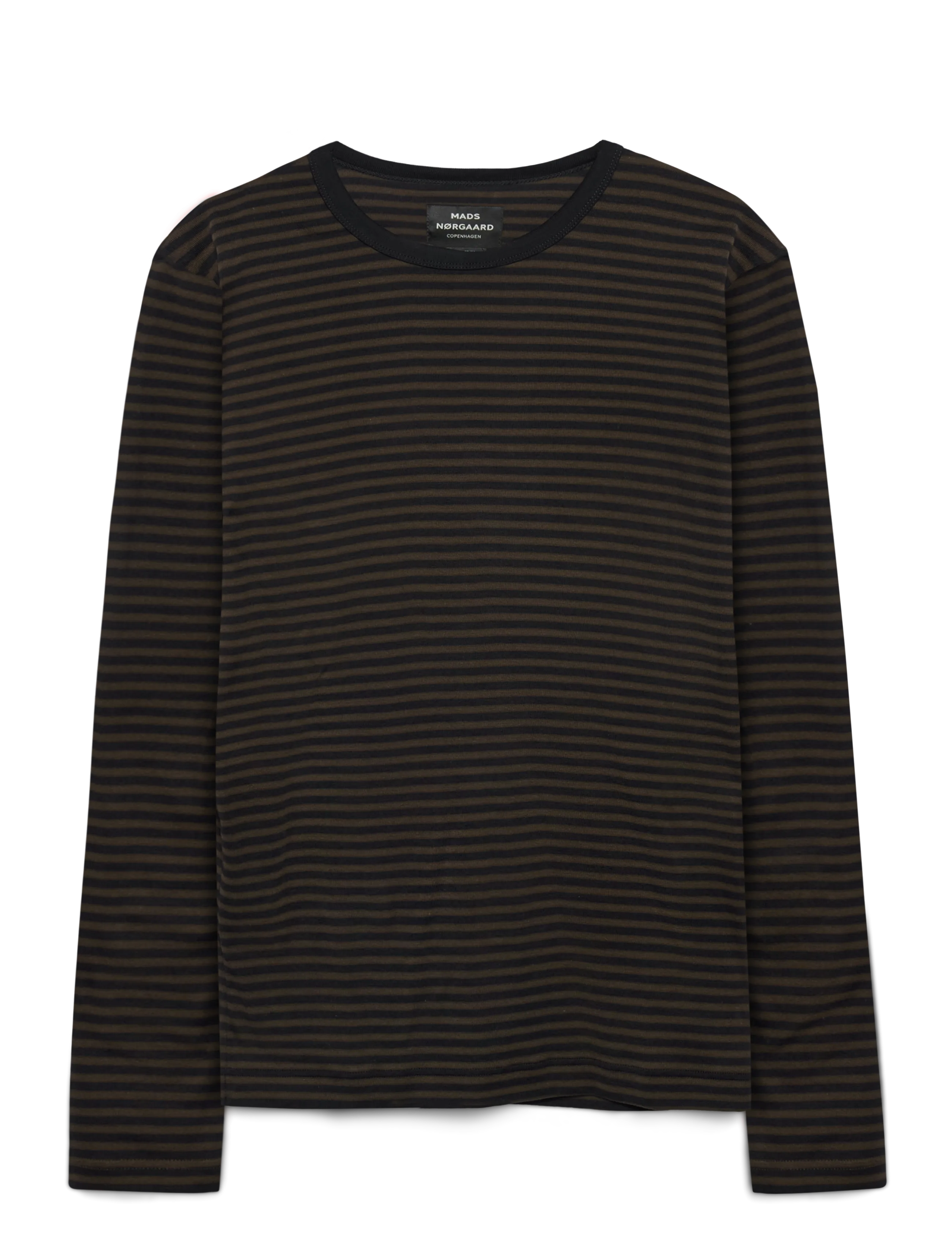 Mads Nørgaard - Duo Rib Tobias Tee LS - pikkade varrukatega t-särgid - black/demitasse - 1