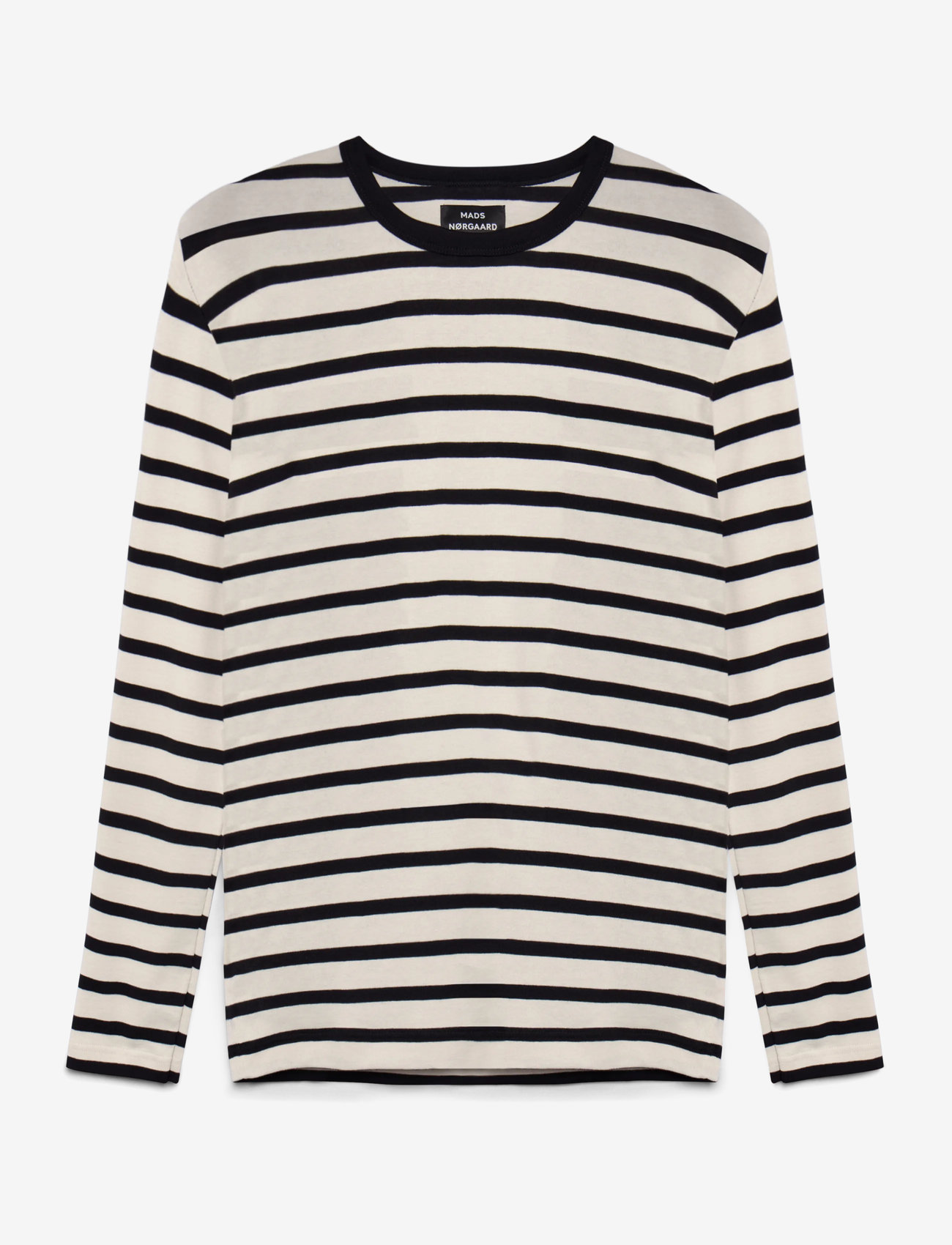 Mads Nørgaard - Trio Rib Tobias Tee LS - pikkade varrukatega t-särgid - black/rainy day - 1