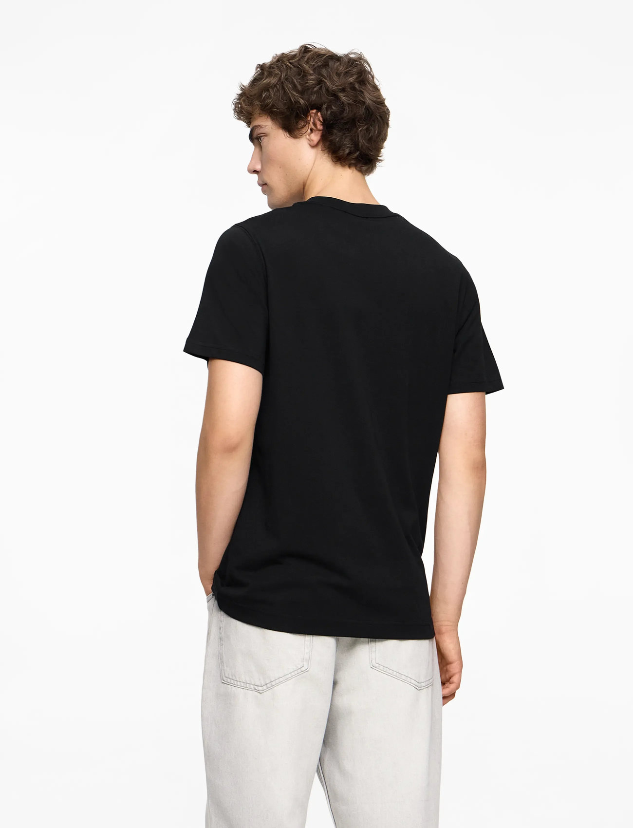 Mads Nørgaard - Cotton Jersey Frode Logo Tee FAV - kurzärmelig - black - 4