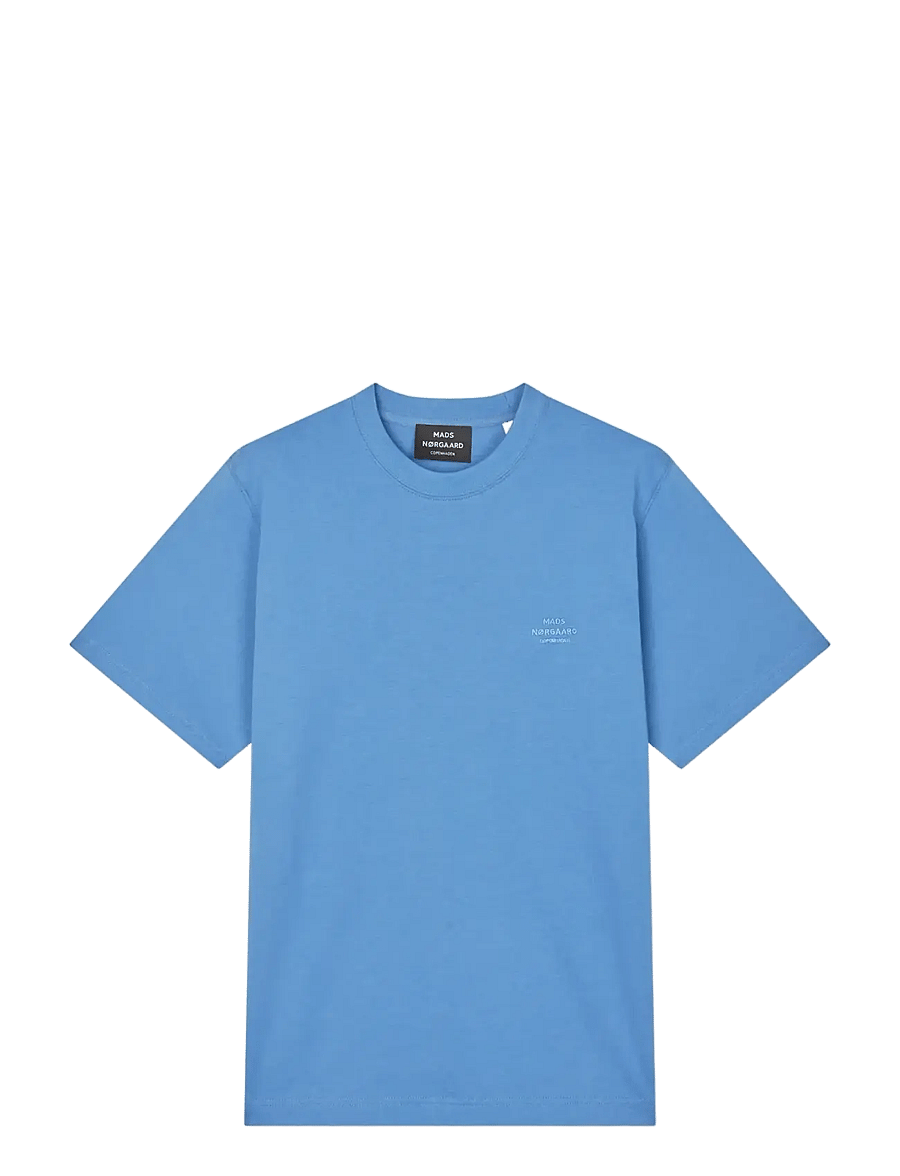 Mads Nørgaard - Cotton Jersey Frode Logo Tee FAV - kurzärmelige t-shirts - bright cobalt - 1