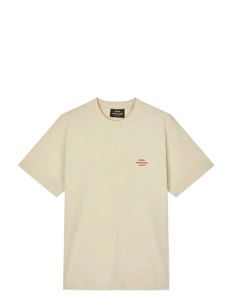 Mads Nørgaard - Cotton Jersey Frode Logo Tee FAV - kurzärmelige t-shirts - castle wall - 0