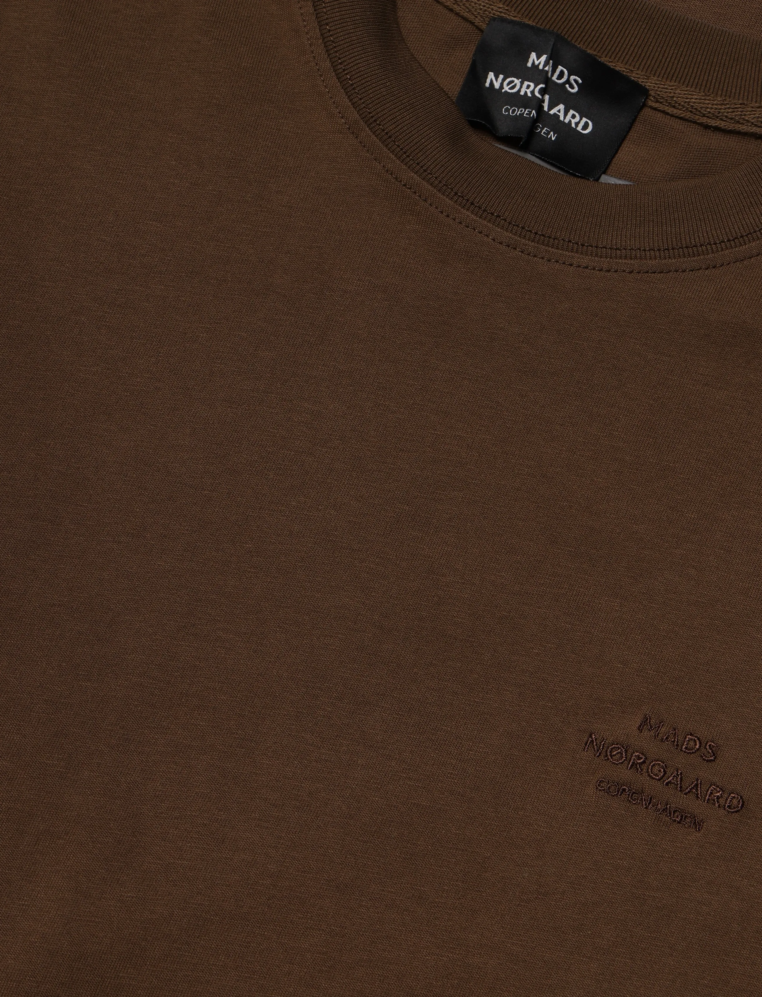 Mads Nørgaard - Cotton Jersey Frode Logo Tee FAV - kurzärmelige t-shirts - cocoa - 5